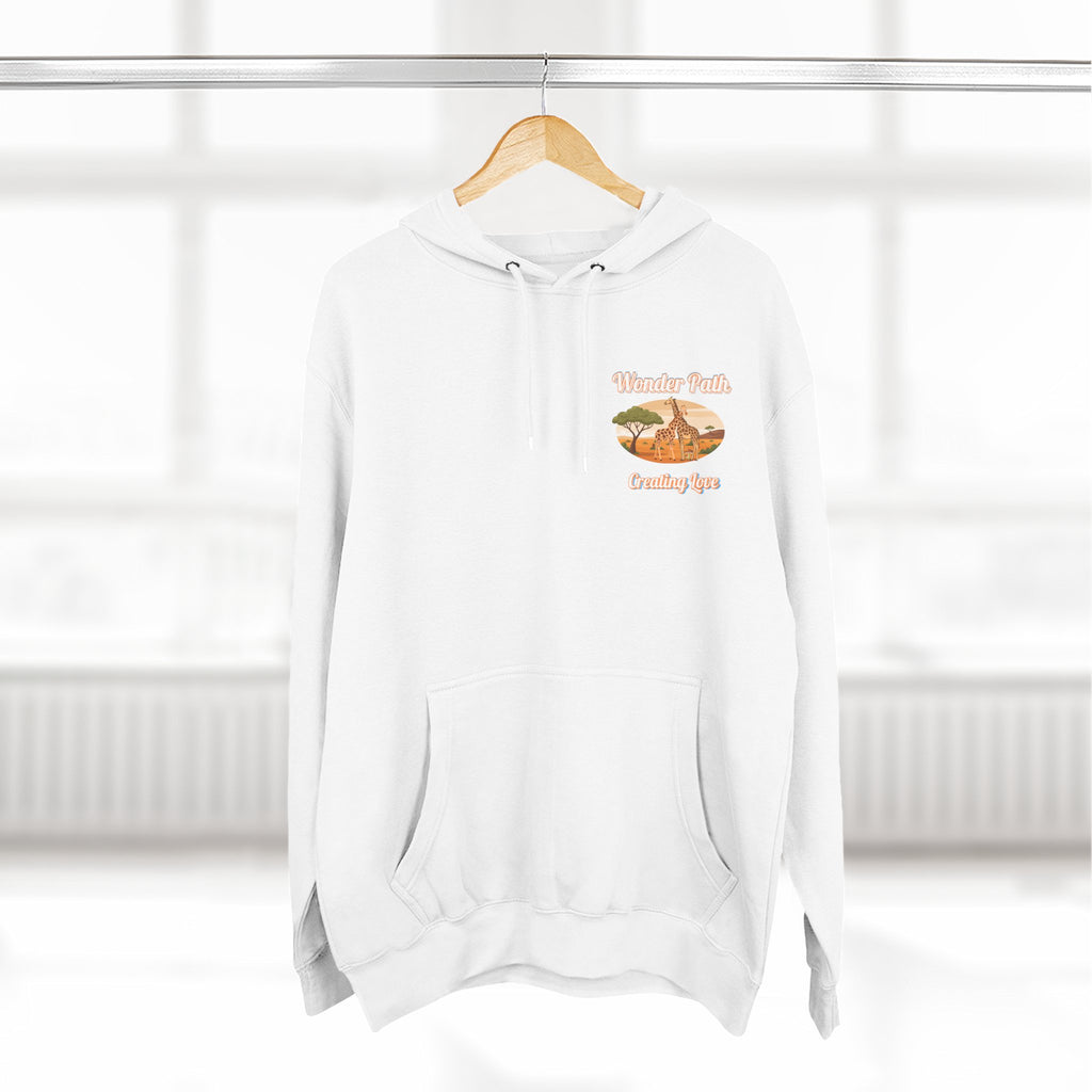 Giraffe 'Love Fearlessly' Hoodie — Animal Lover Graphic Fleece