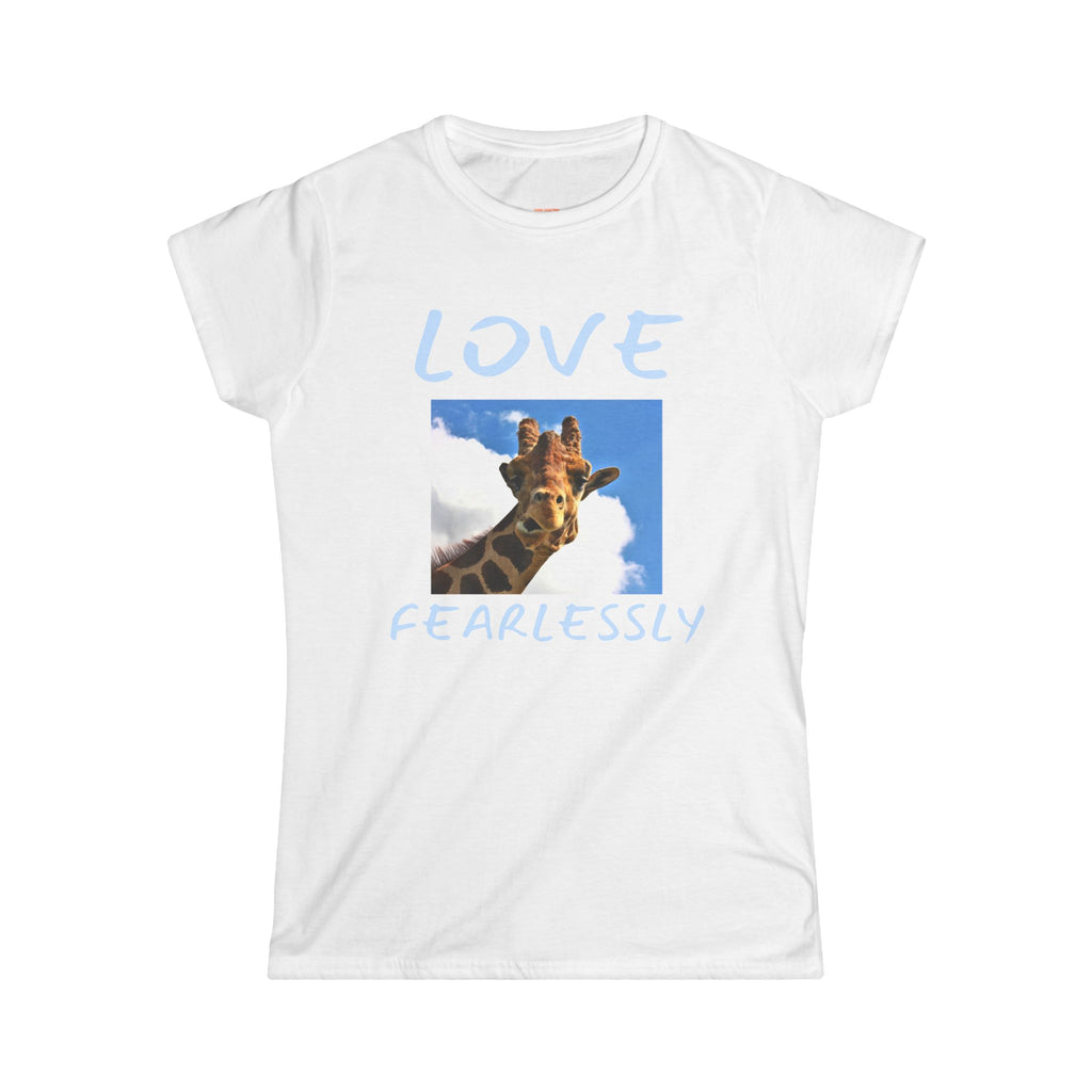 Giraffe Love Women's Tee — Cute Photo Print T‑Shirt