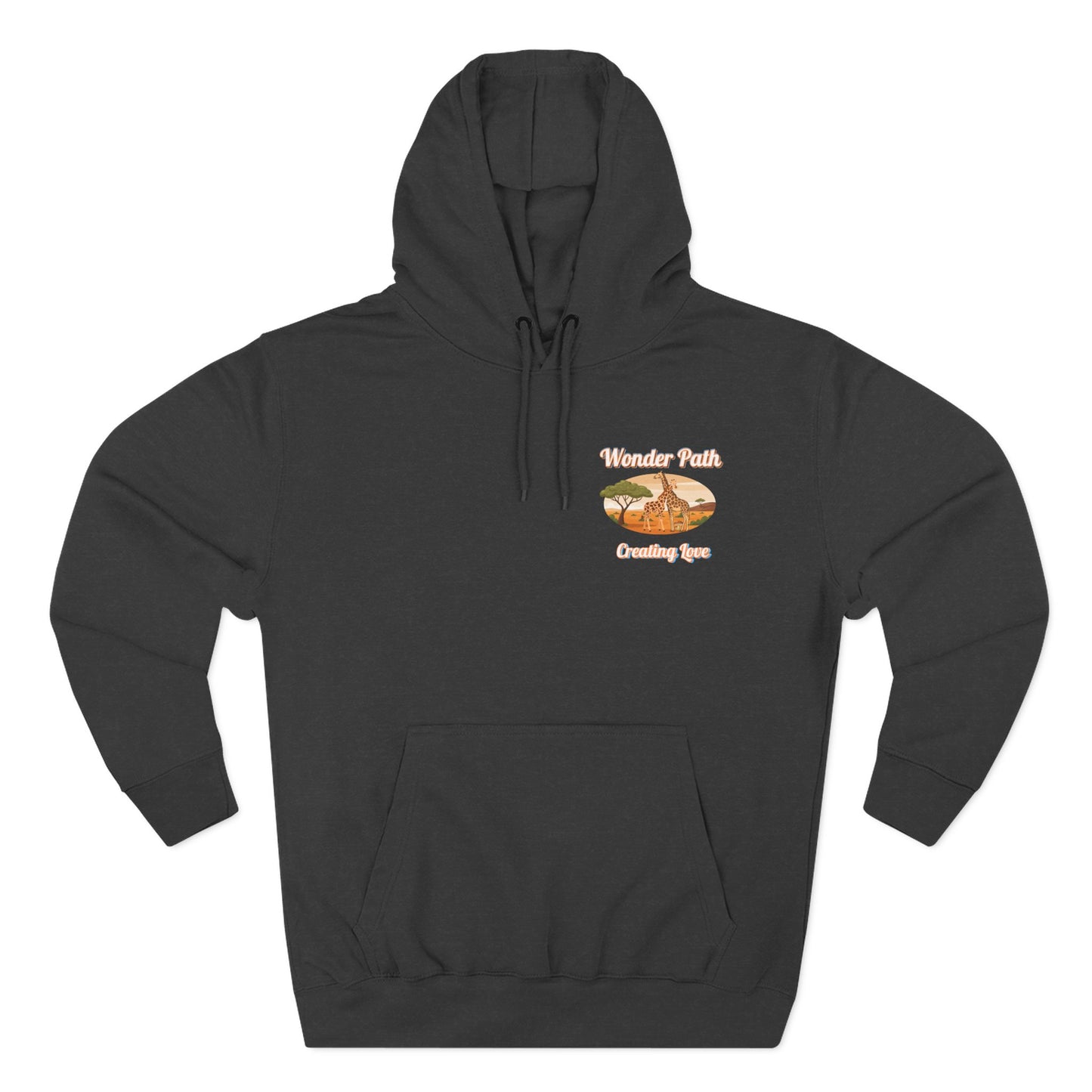 Giraffe 'Love Fearlessly' Hoodie — Animal Lover Graphic Fleece