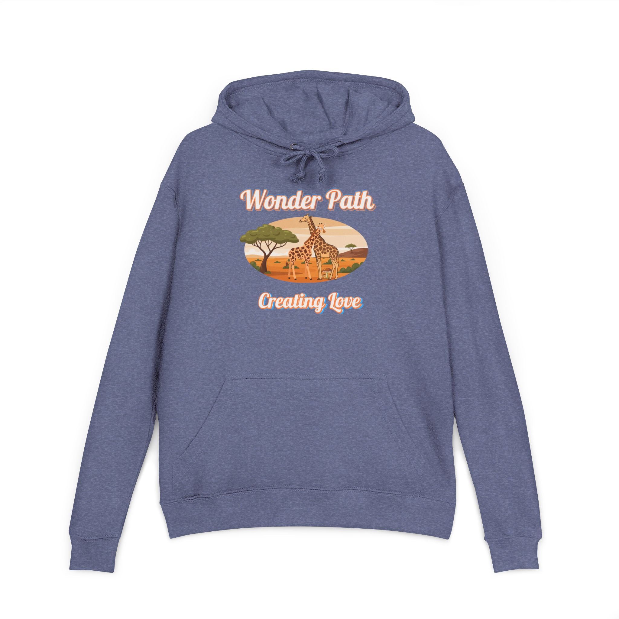 Giraffe 'Love Fearlessly' Hoodie — Wonder Path Graphic Pullover