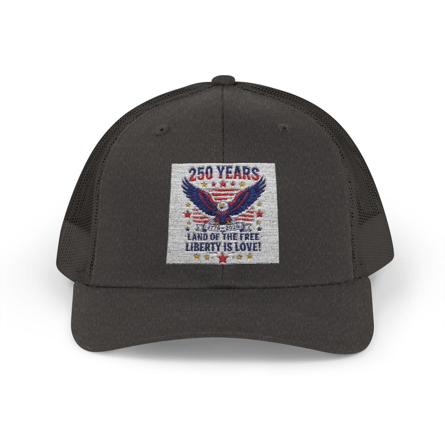 Patriotic Eagle Snapback Trucker Cap — USA Flag Graphic