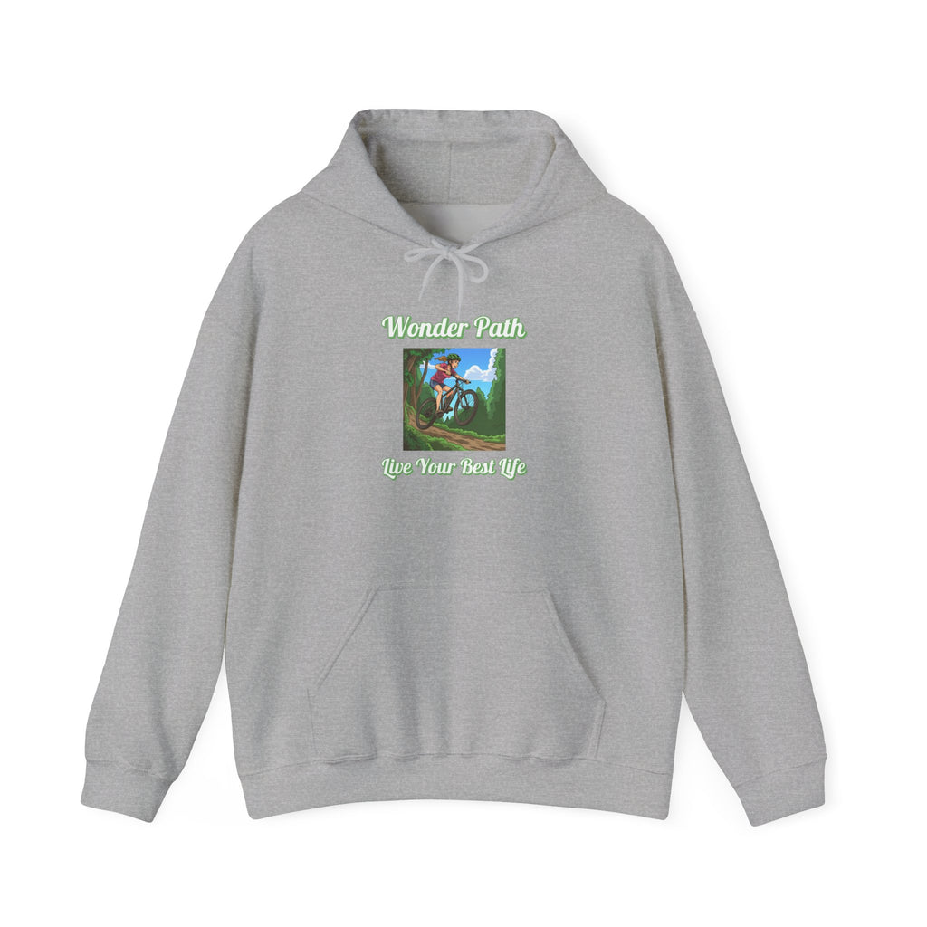 Wonder Path Unisex Hooded Sweatshirt | Inspirational Sweatshirt, Cozy Casual Wear, Gift for Nature Lovers, Unique Hoodie, Everyday Comfort