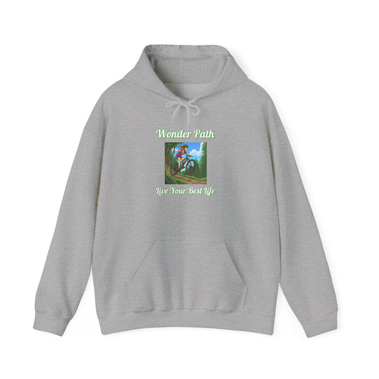 Wonder Path Unisex Hooded Sweatshirt | Inspirational Sweatshirt, Cozy Casual Wear, Gift for Nature Lovers, Unique Hoodie, Everyday Comfort