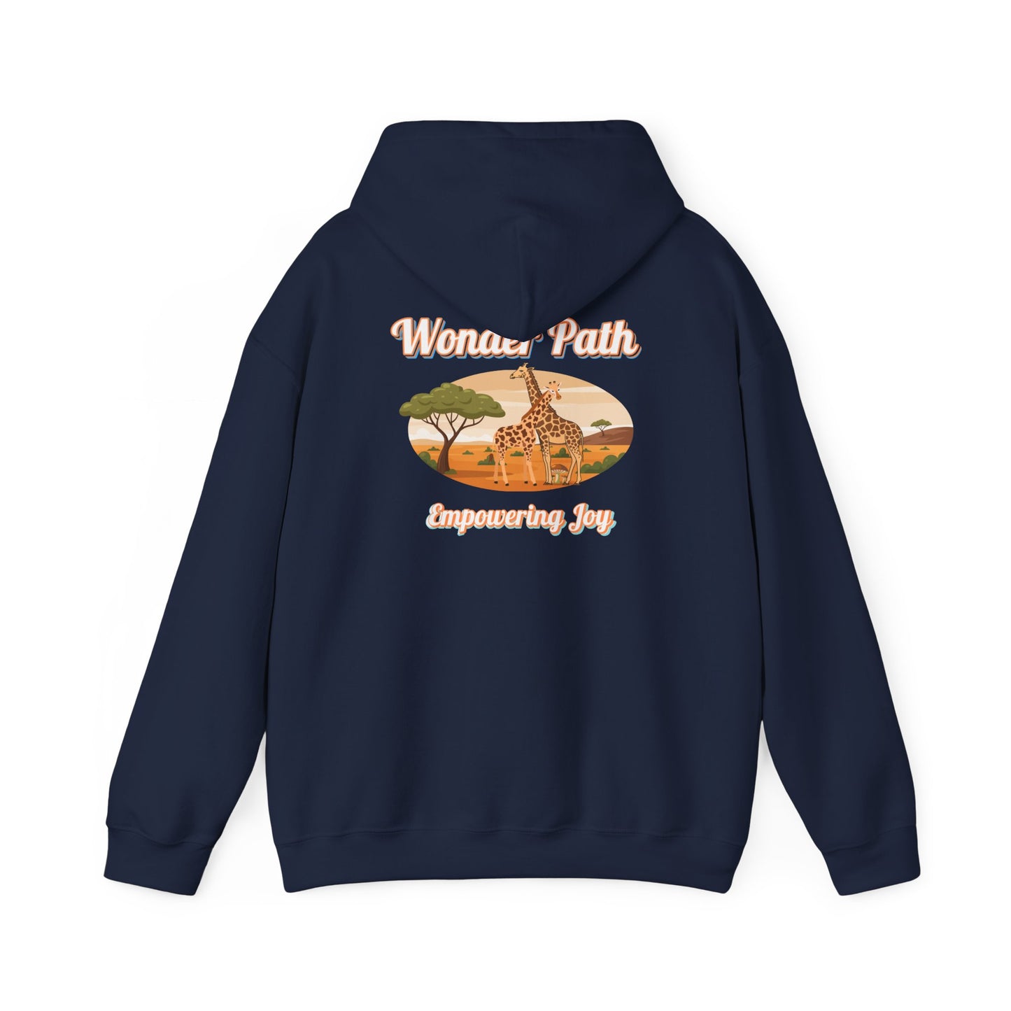 Giraffe Love Hoodie – "Love Is Strength" Wonder Path Empowering Joy Sweatshirt