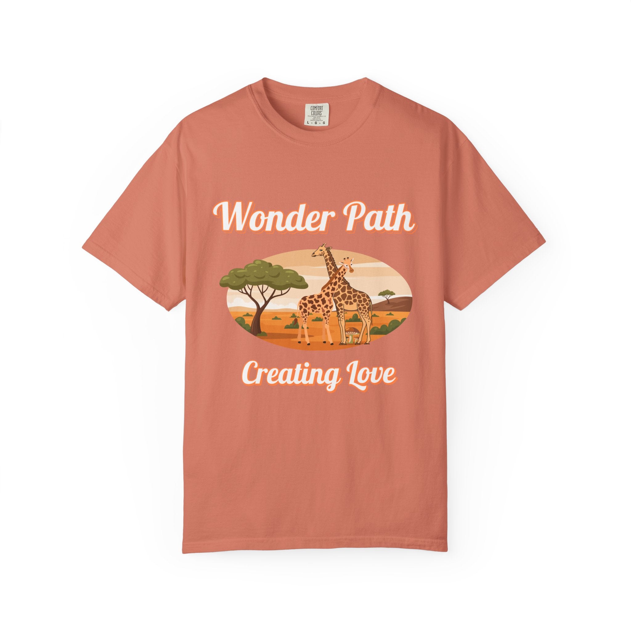 Giraffe Safari «Wonder Path Creating Love» T-Shirt