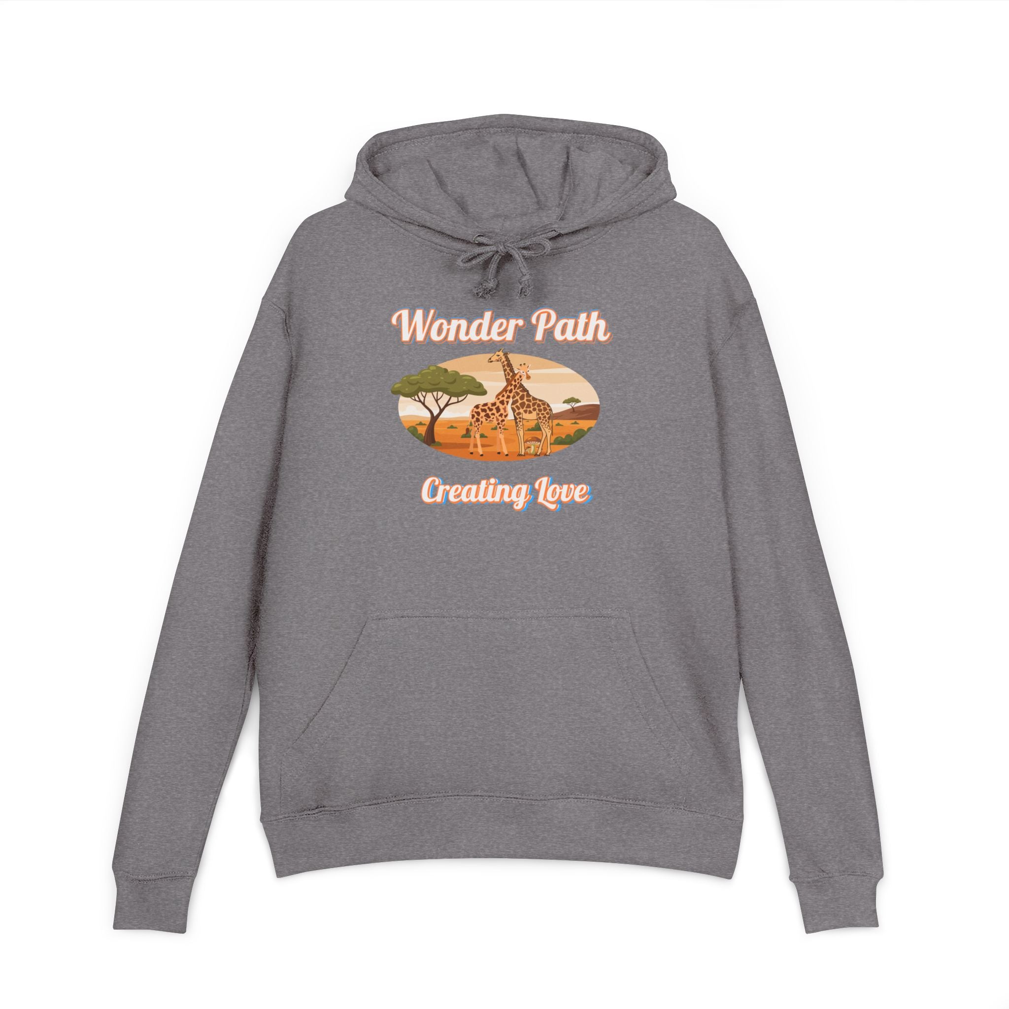 Giraffe 'Love Fearlessly' Hoodie — Wonder Path Graphic Pullover
