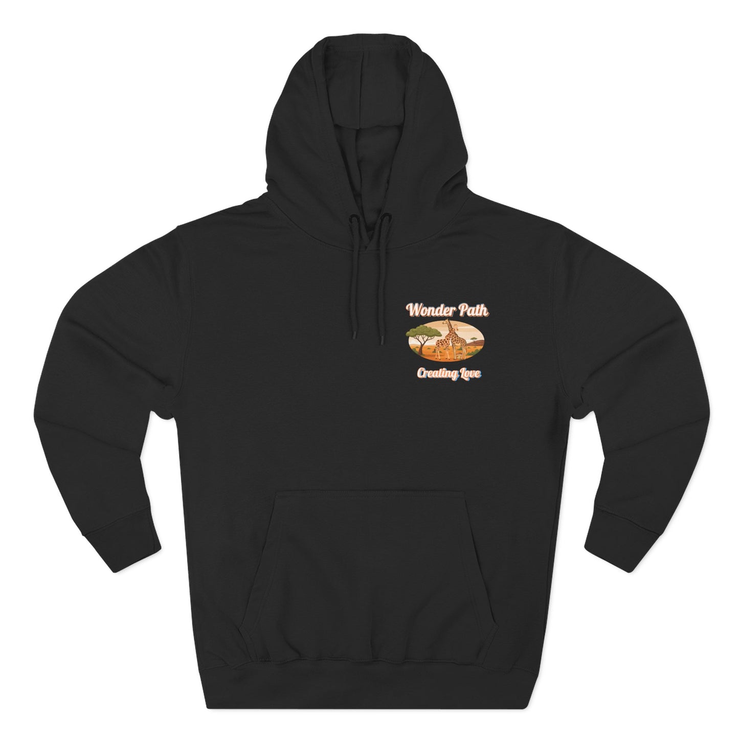 Giraffe 'Love Fearlessly' Hoodie — Animal Lover Graphic Fleece