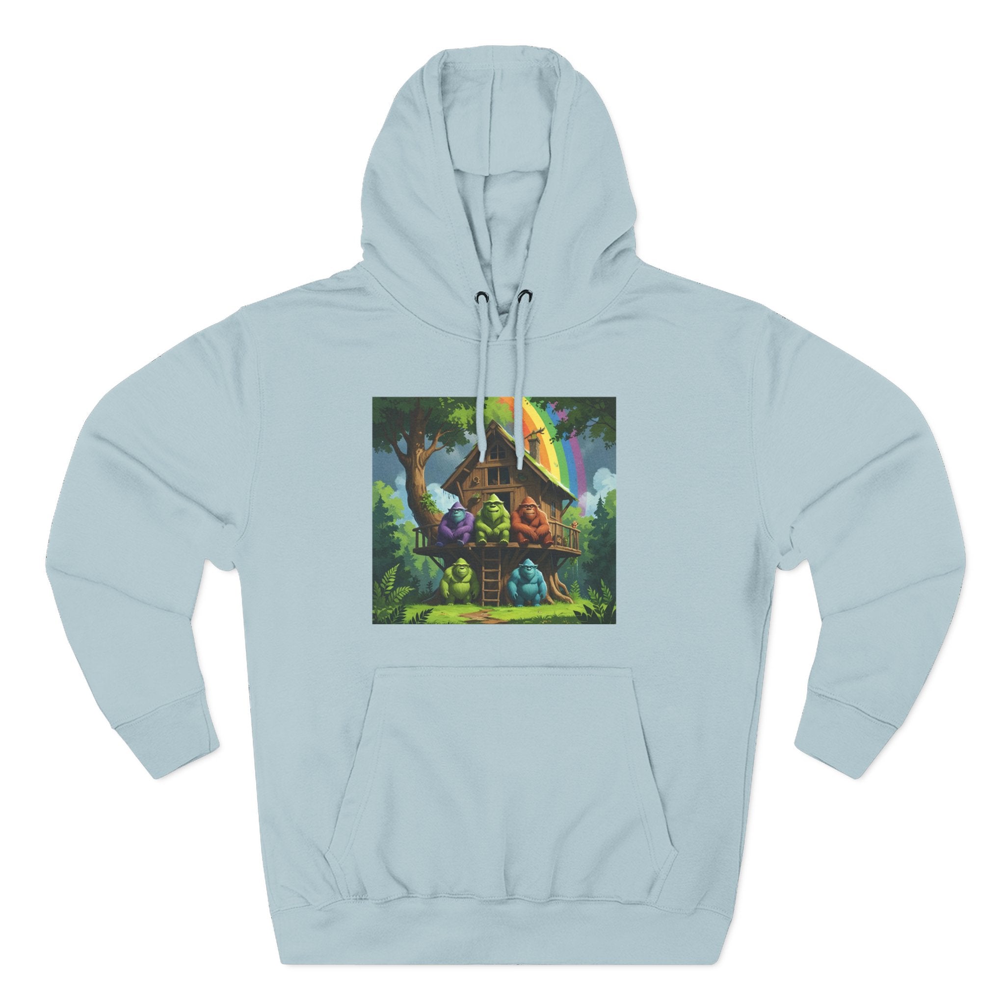 Cozy Treehouse Fantasy Hoodie — Whimsical Forest Cabin Design