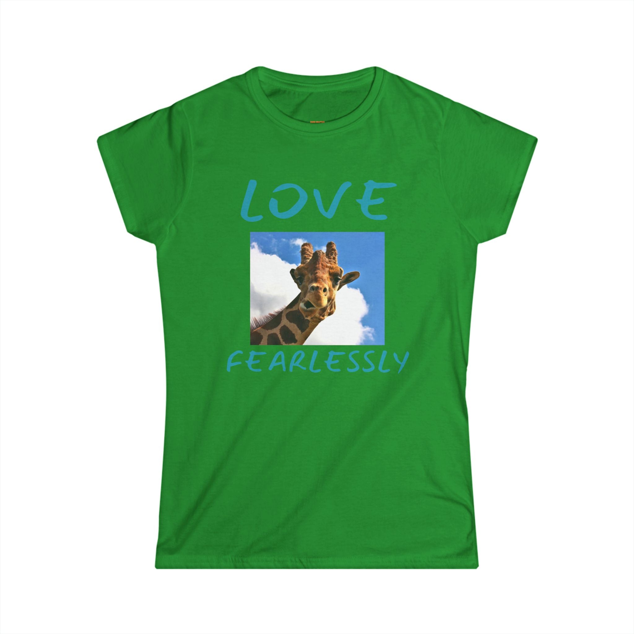 Giraffe Love Women's Tee — Cute Photo Print T‑Shirt