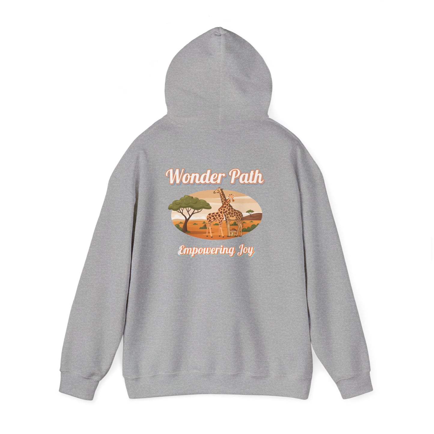 Giraffe Love Hoodie – "Love Is Strength" Wonder Path Empowering Joy Sweatshirt