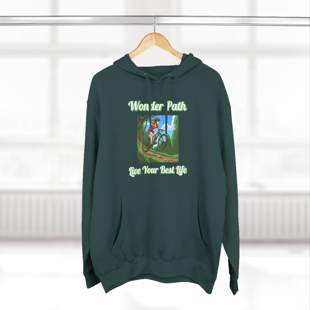 Inspirational Hoodie:  " Wonder Path, Live Your Best Life"