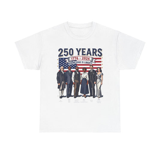 250 Years USA Independence T-Shirt – 1776-2026 Patriotic American History Tee