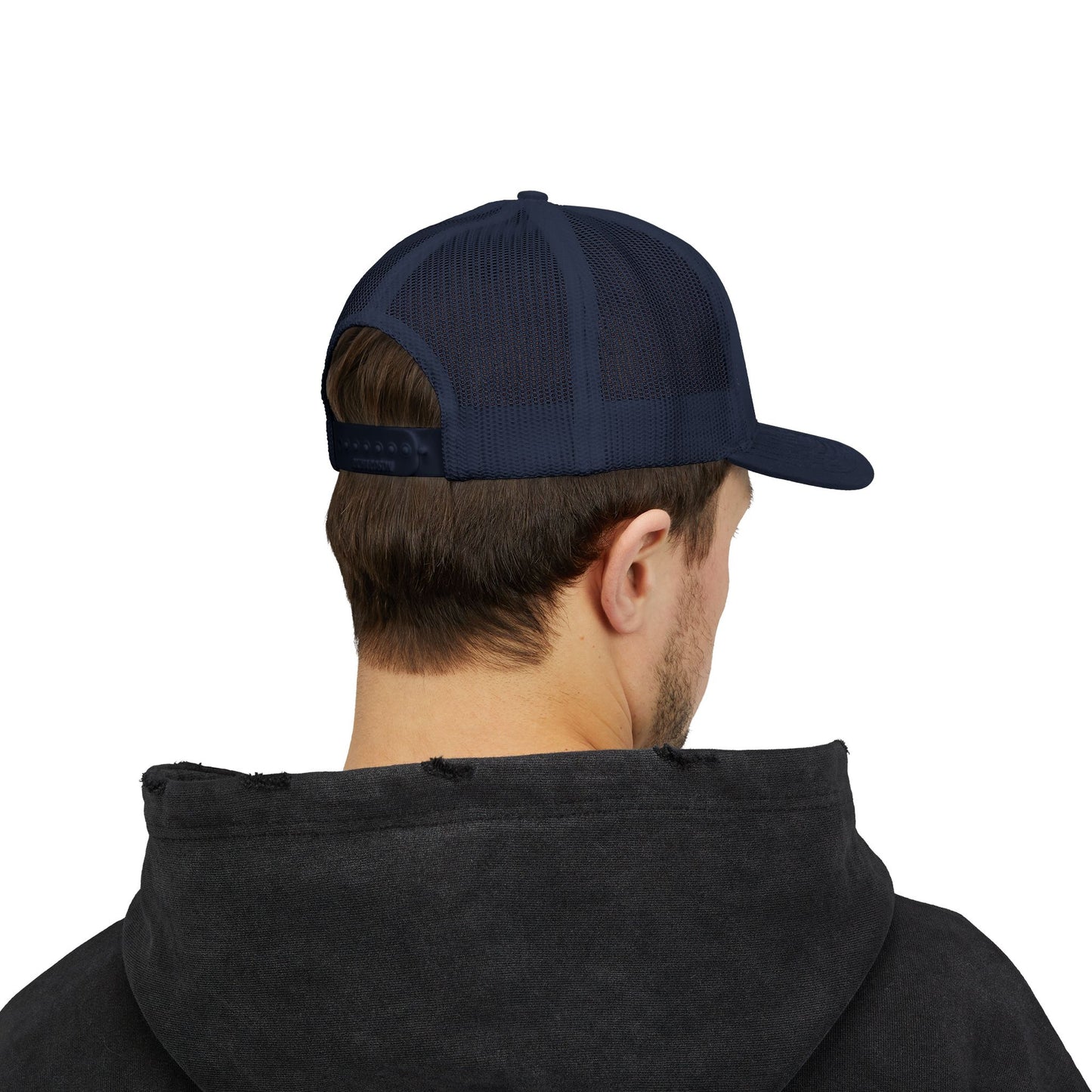 Patriotic Eagle Snapback Trucker Cap — USA Flag Graphic
