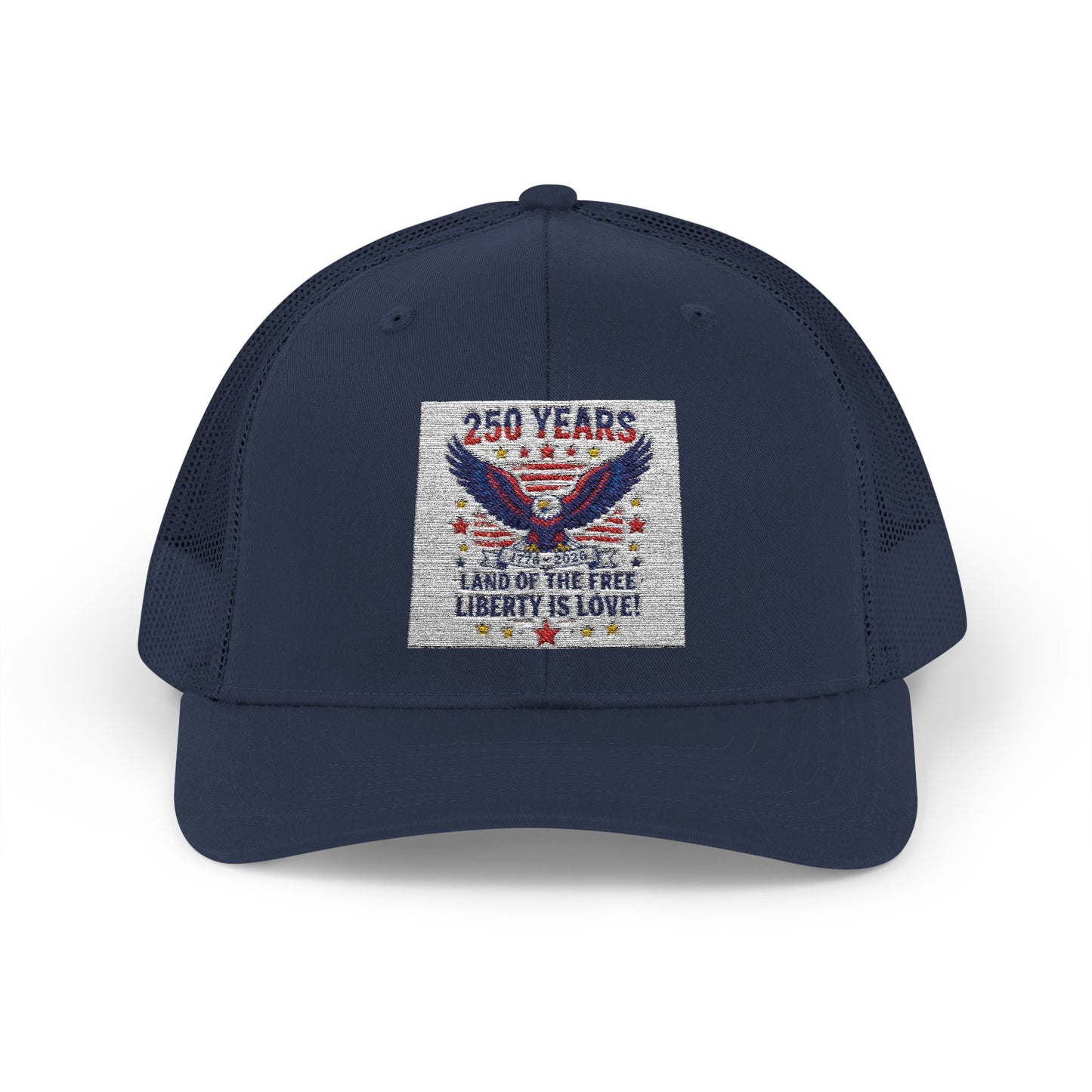 Patriotic Eagle Snapback Trucker Cap — USA Flag Graphic