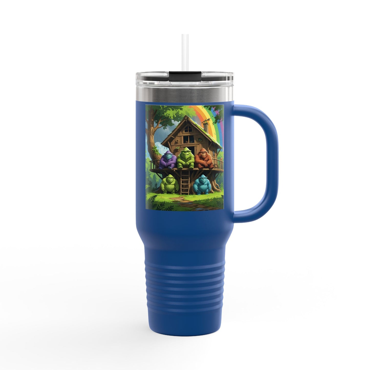 Vibrant Insulated Travel Mug, 40oz - Perfect for Outdoor Adventures, Gifts for Coffee Lovers, Eco-Friendly Insulated Drinkware