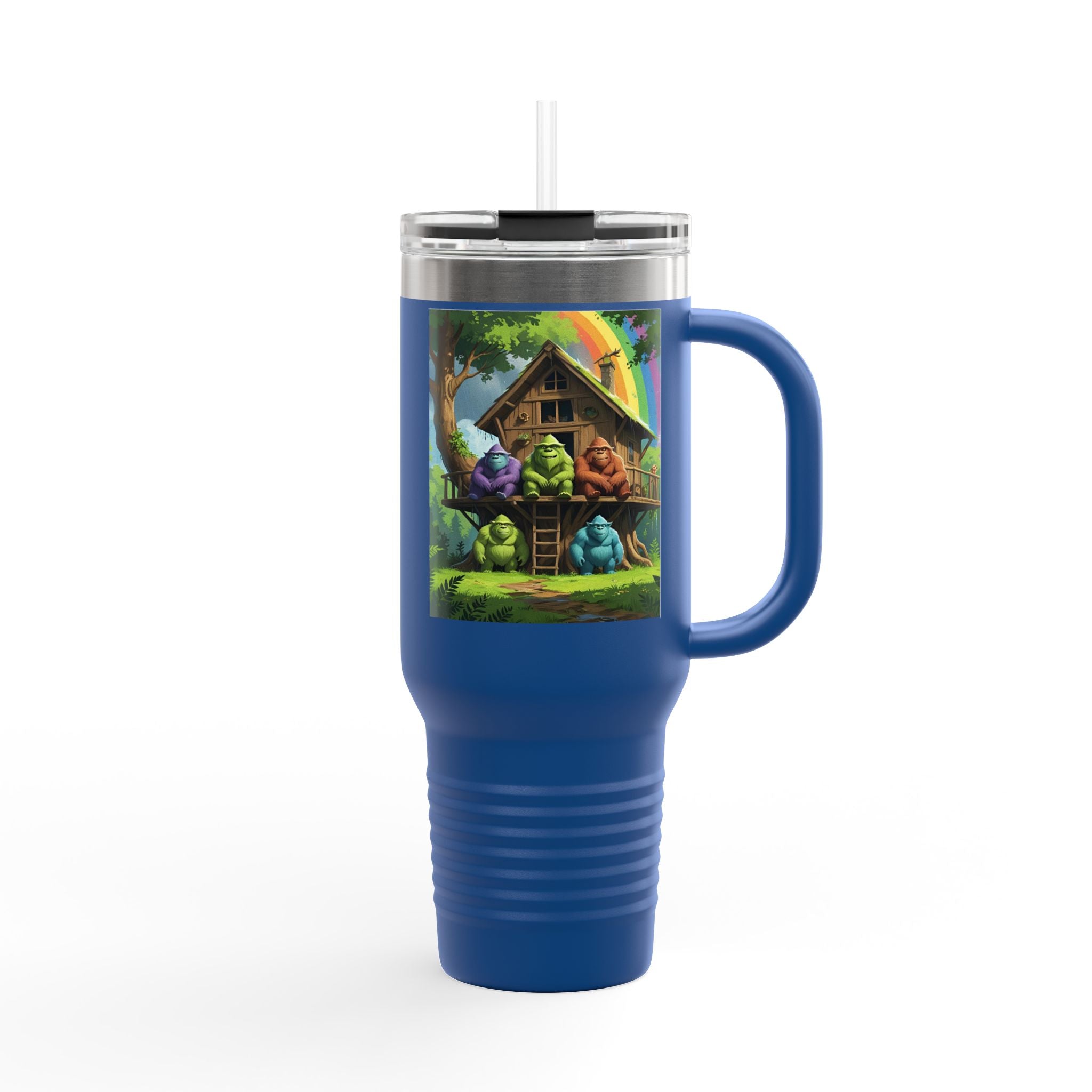 Vibrant Insulated Travel Mug, 40oz - Perfect for Outdoor Adventures, Gifts for Coffee Lovers, Eco-Friendly Insulated Drinkware