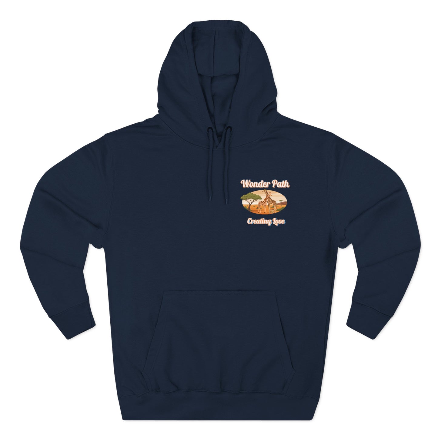 Giraffe 'Love Fearlessly' Hoodie — Animal Lover Graphic Fleece