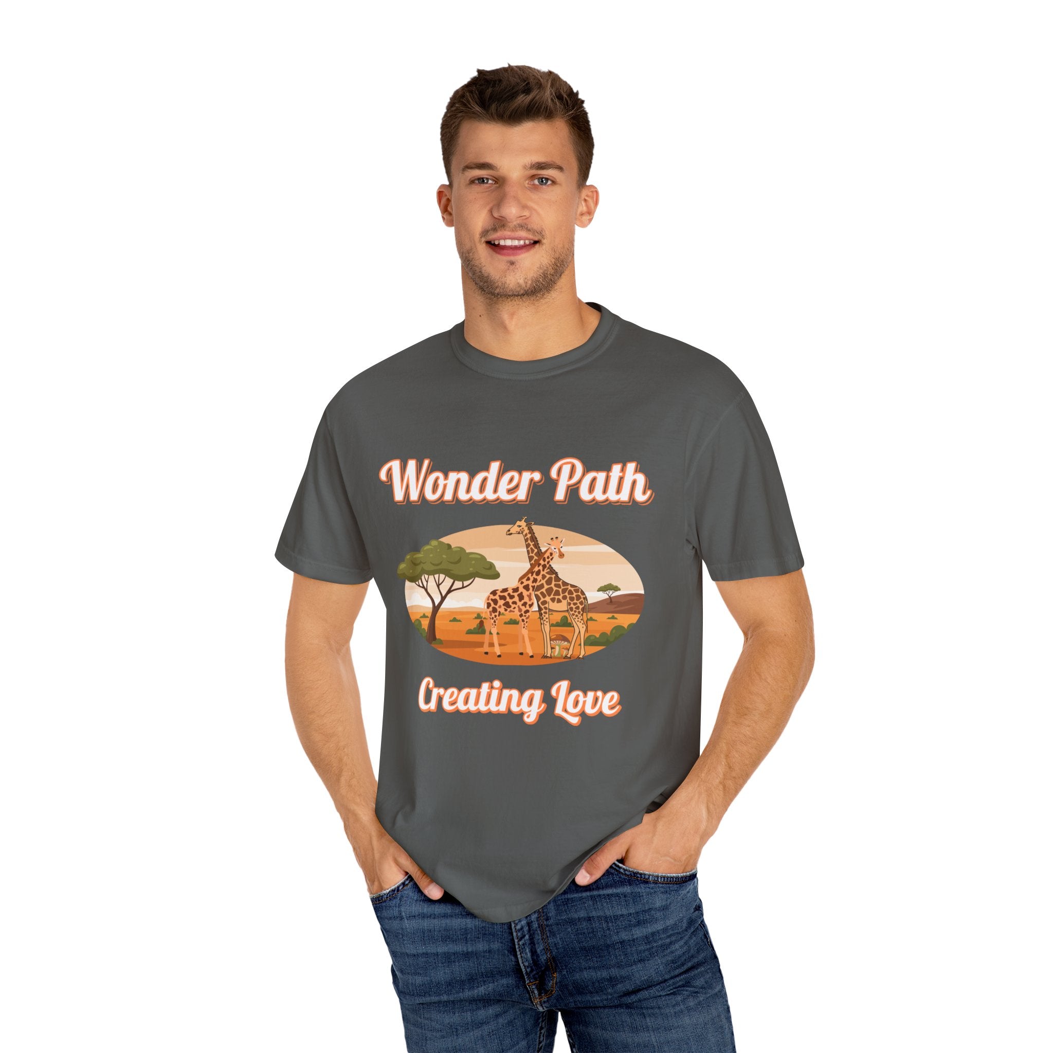 Giraffe Safari «Wonder Path Creating Love» T-Shirt