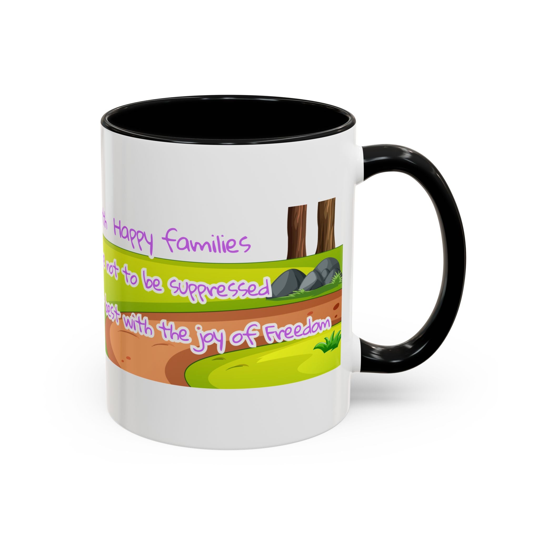Whimsical Family Coffee Mug - Perfect Gift for Parents, Fun Kitchen Decor, Inspirational Drinkware, Housewarming Present, Joyful Vibes