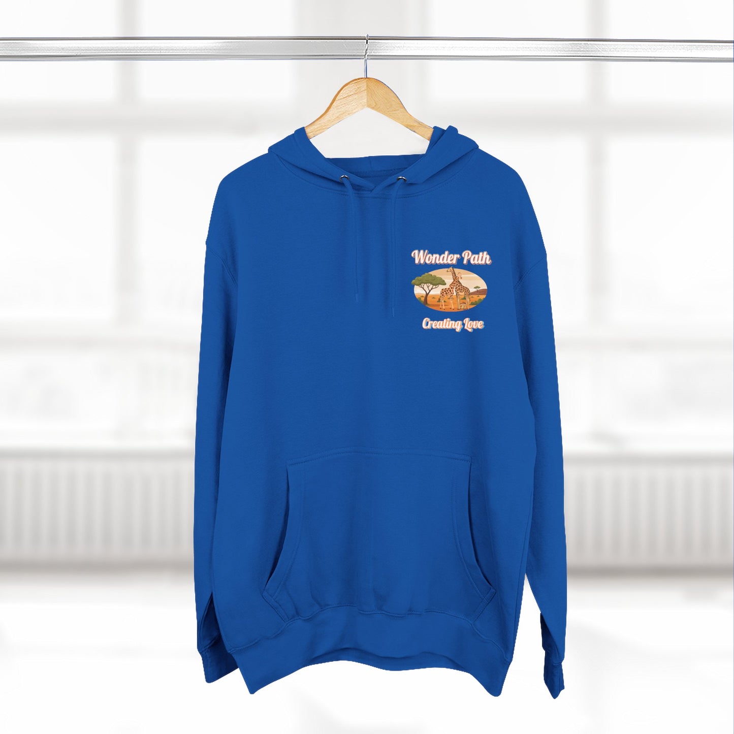 Giraffe 'Love Fearlessly' Hoodie — Animal Lover Graphic Fleece