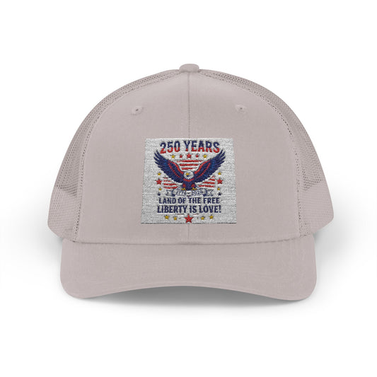 Patriotic Eagle Snapback Trucker Cap — USA Flag Graphic