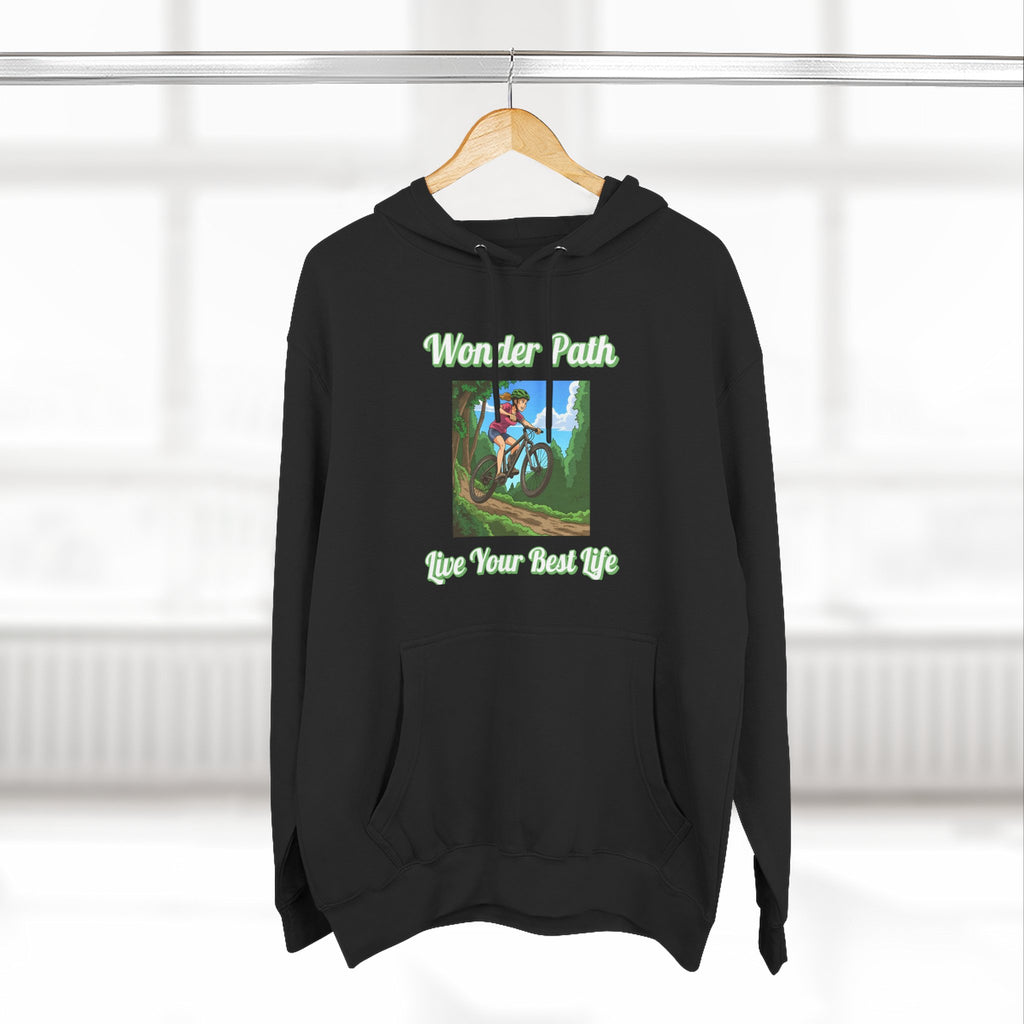 Inspirational Hoodie:  " Wonder Path, Live Your Best Life"