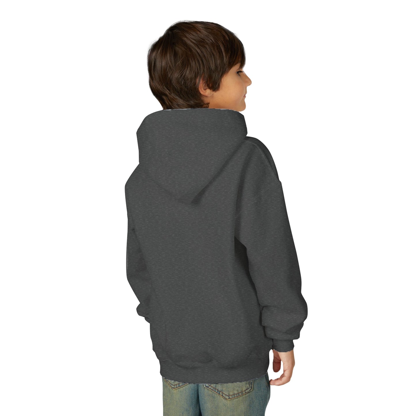 Youth Hoodie with Fun Bigfoot Design, Casual Sweatshirt for Kids, Perfect for Camp, Holidays, or Everyday Wear
