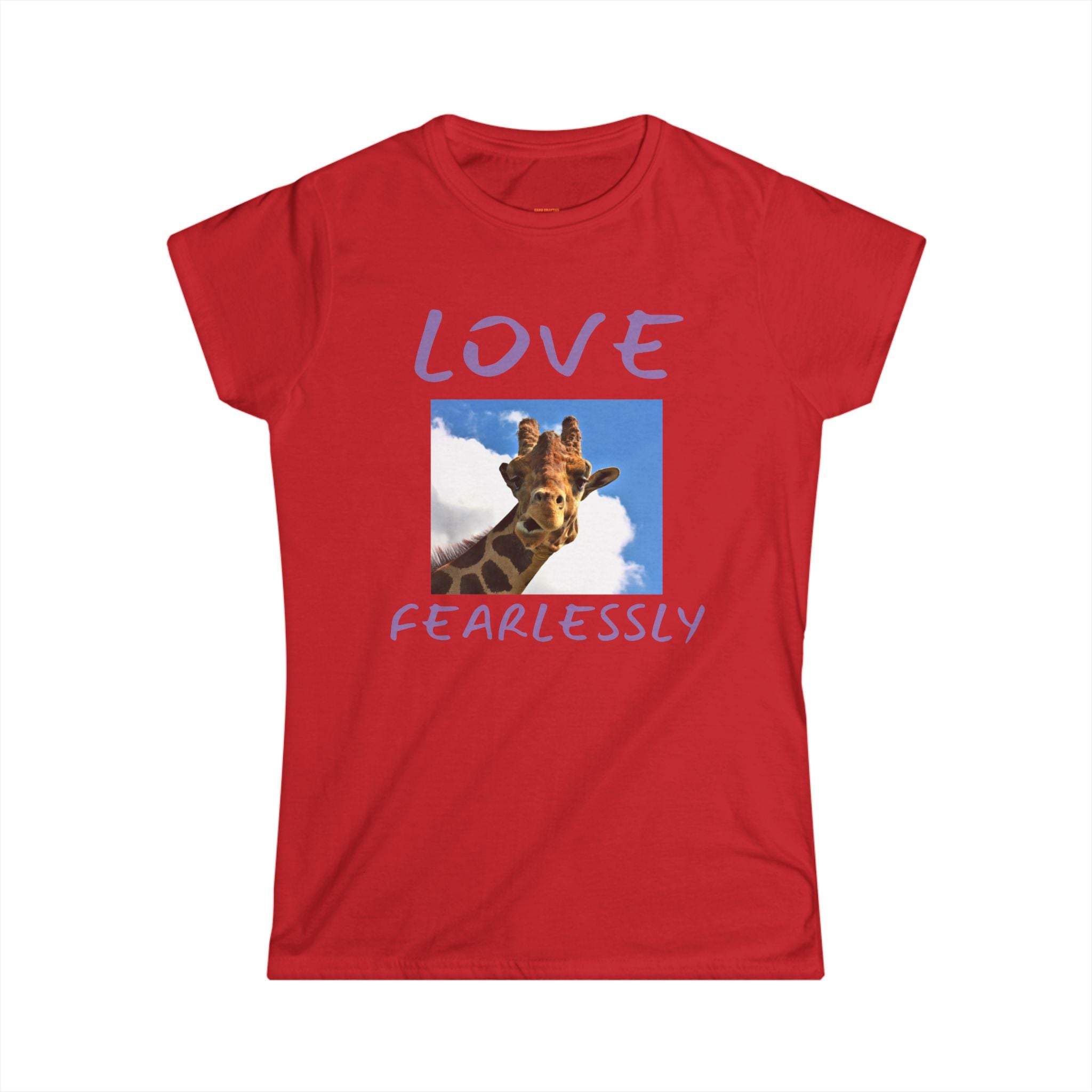 Giraffe Love Women's Tee — Cute Photo Print T‑Shirt