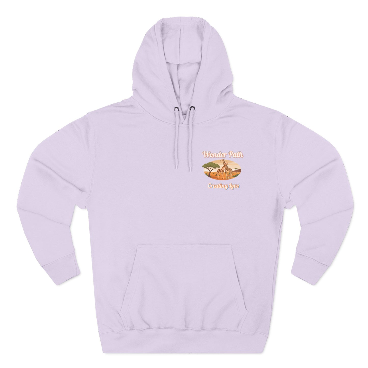 Giraffe 'Love Fearlessly' Hoodie — Animal Lover Graphic Fleece
