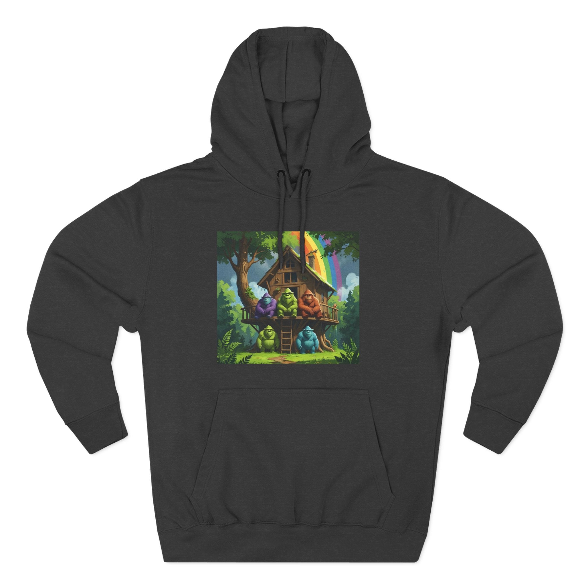 Cozy Treehouse Fantasy Hoodie — Whimsical Forest Cabin Design