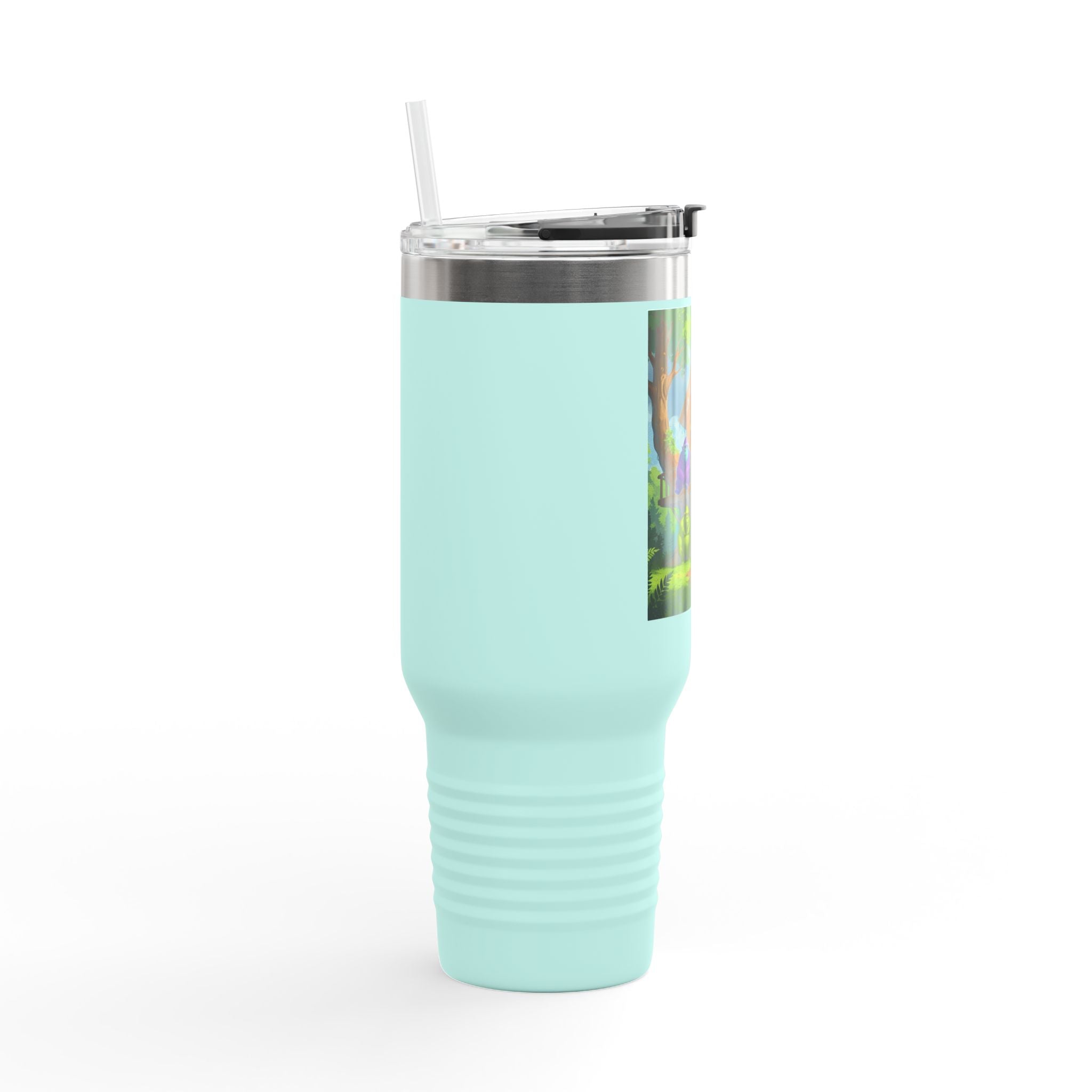 Vibrant Insulated Travel Mug, 40oz - Perfect for Outdoor Adventures, Gifts for Coffee Lovers, Eco-Friendly Insulated Drinkware