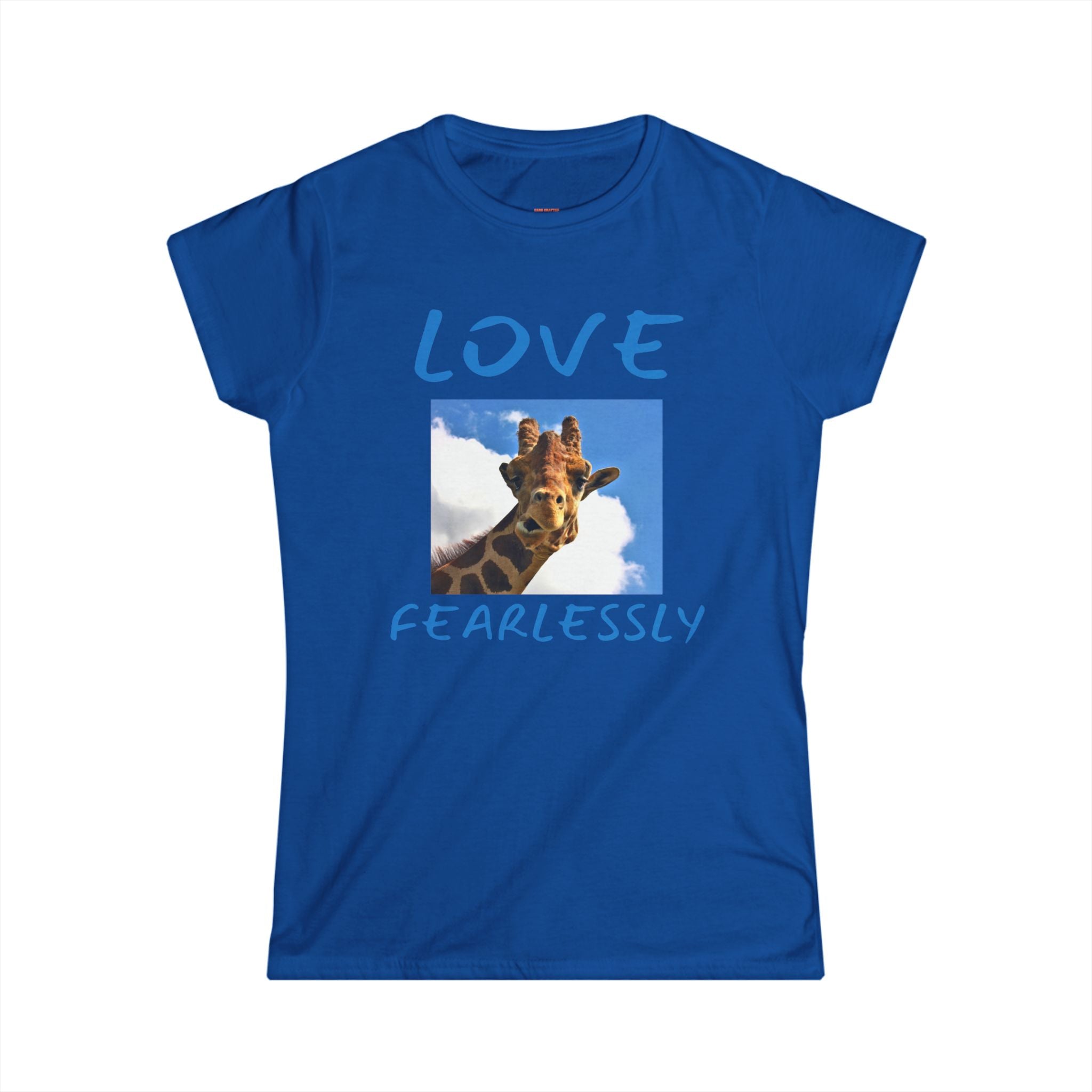 Giraffe Love Women's Tee — Cute Photo Print T‑Shirt
