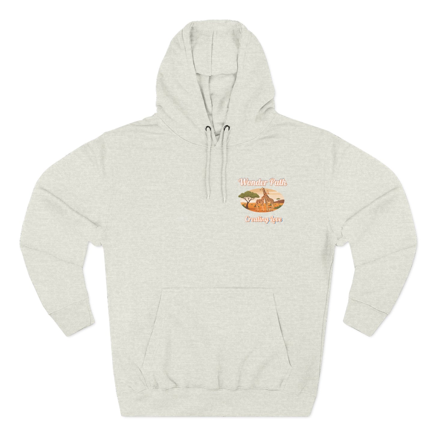 Giraffe 'Love Fearlessly' Hoodie — Animal Lover Graphic Fleece