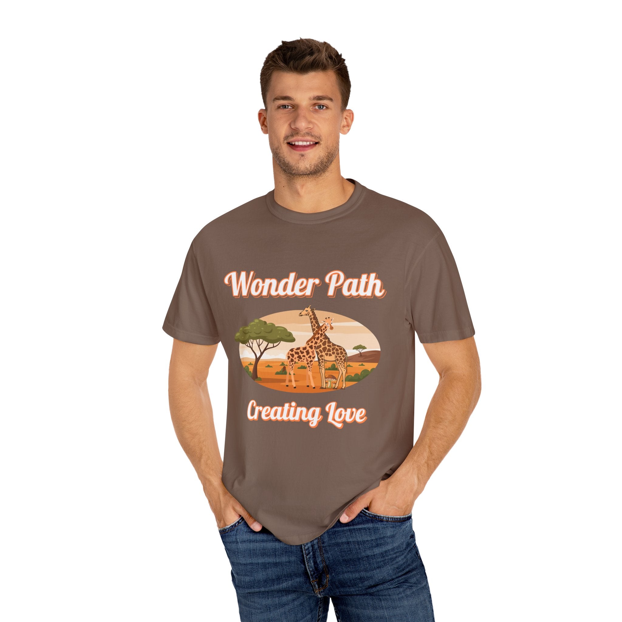 Giraffe Safari «Wonder Path Creating Love» T-Shirt