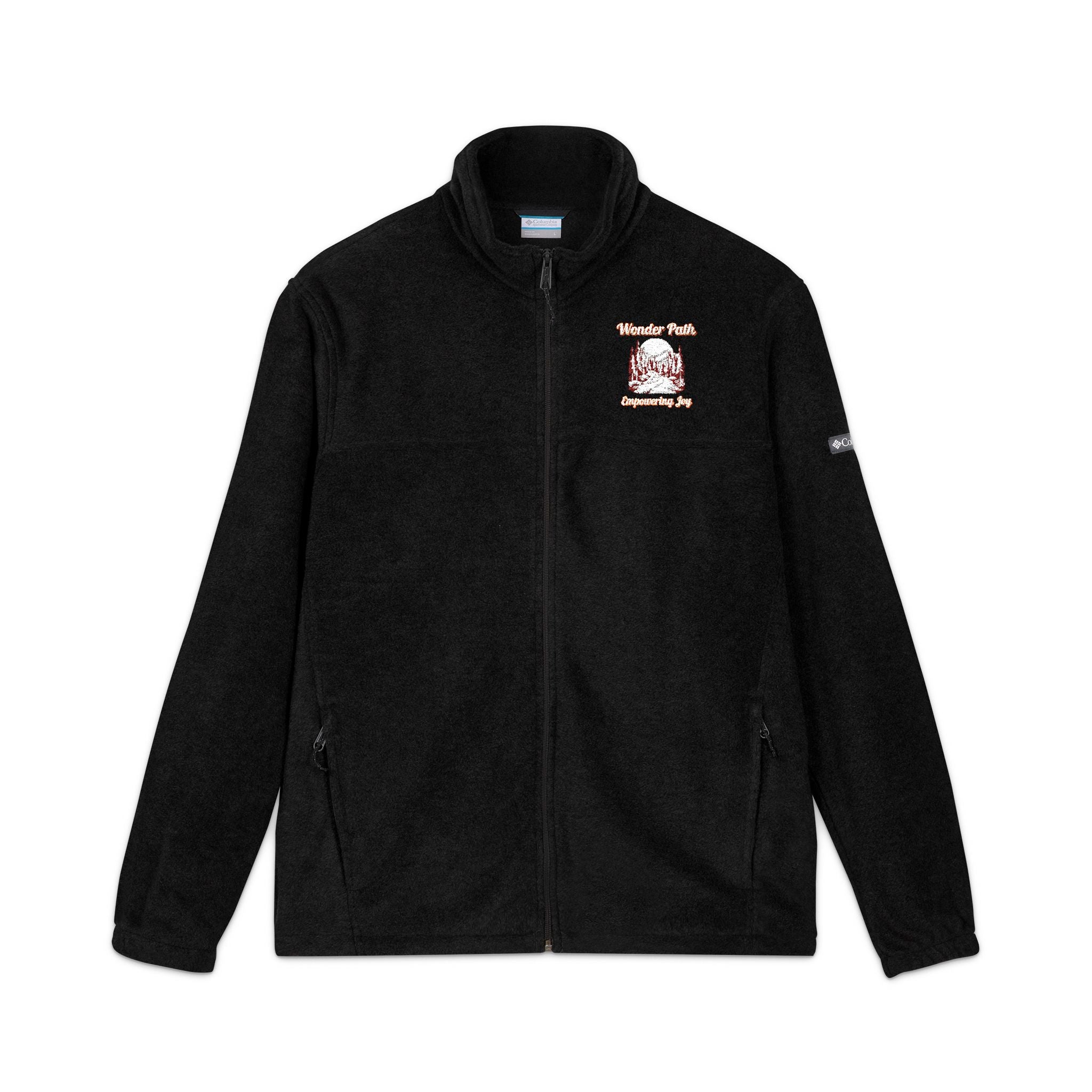 Embroidered Unisex Columbia Fleece Jacket - Cozy Style for All Seasons