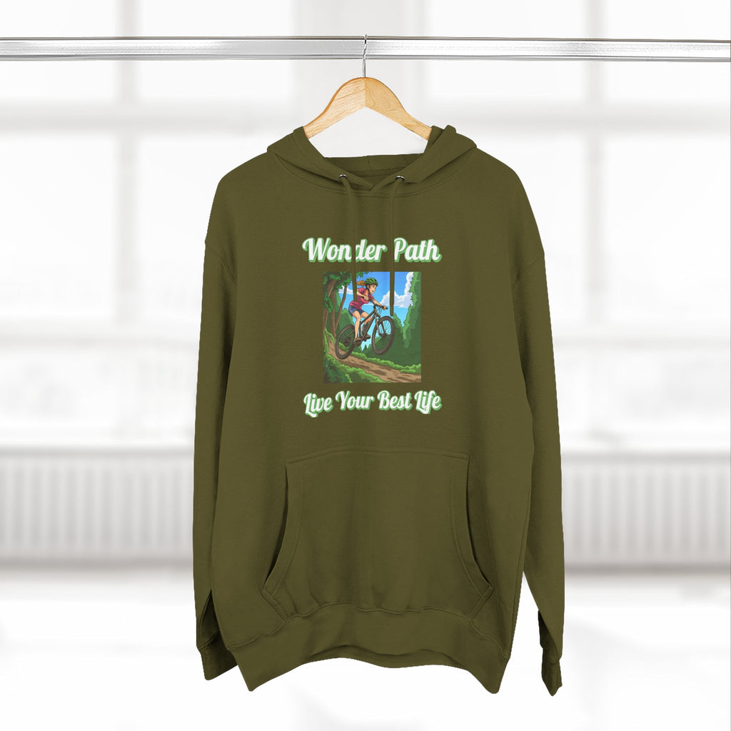 Inspirational Hoodie:  " Wonder Path, Live Your Best Life"