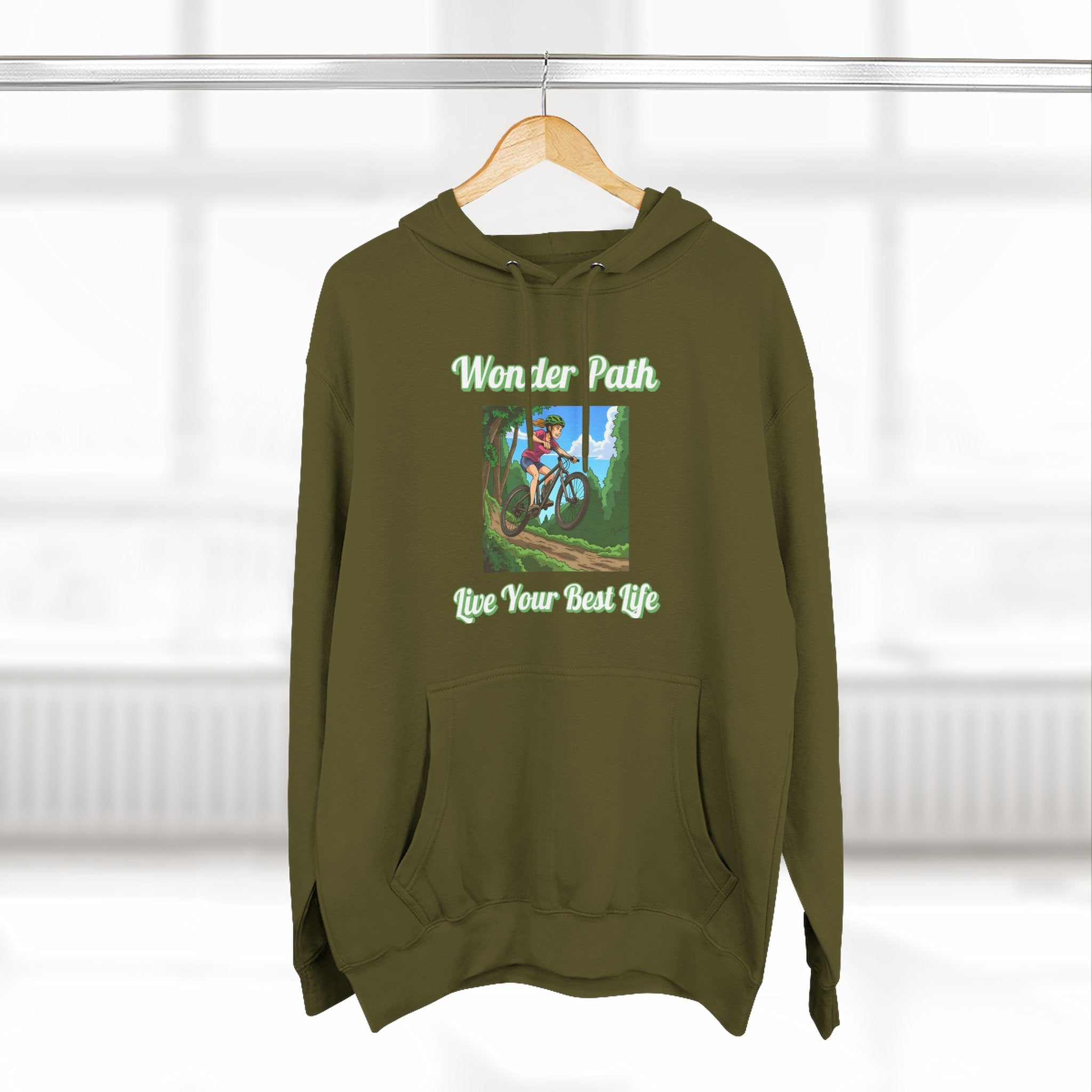 Inspirational Hoodie:  " Wonder Path, Live Your Best Life"