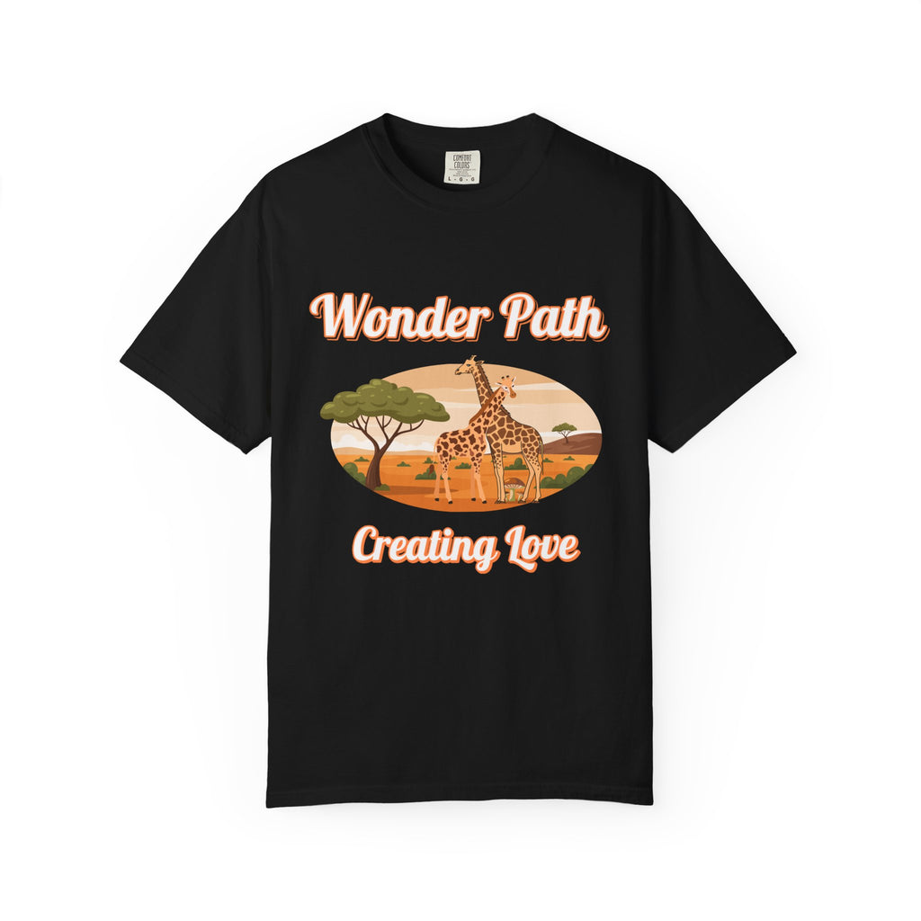Giraffe Safari «Wonder Path Creating Love» T-Shirt