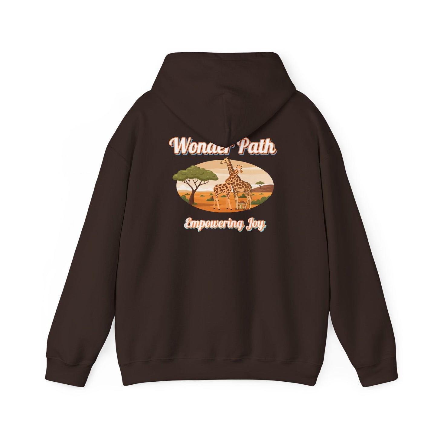 Giraffe Love Hoodie – "Love Is Strength" Wonder Path Empowering Joy Sweatshirt