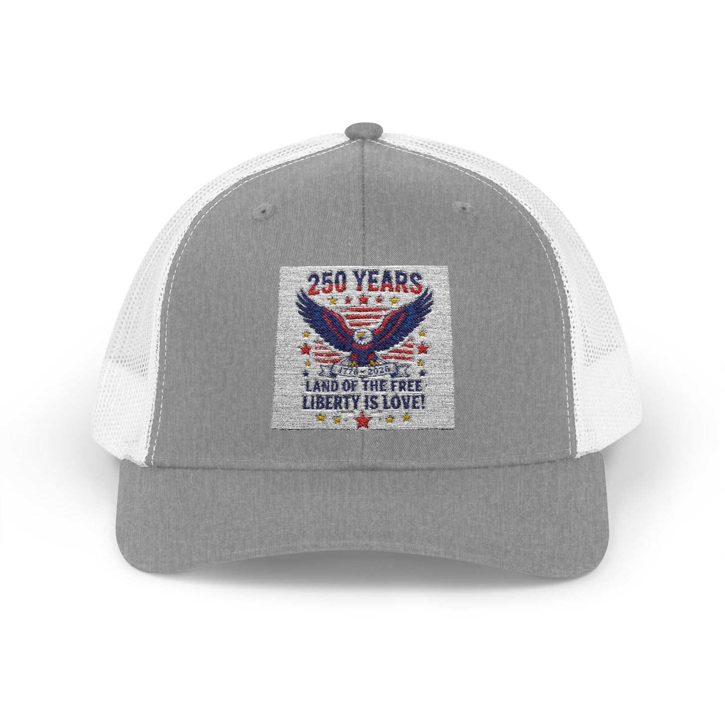 Patriotic Eagle Snapback Trucker Cap — USA Flag Graphic