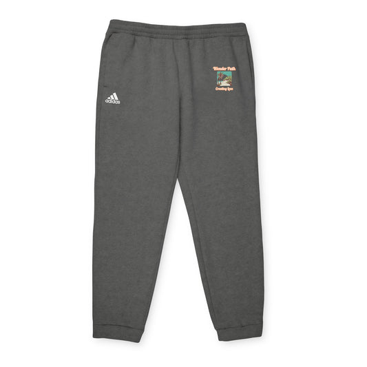 Fleece Joggers — Retro Surf Patch Graphic