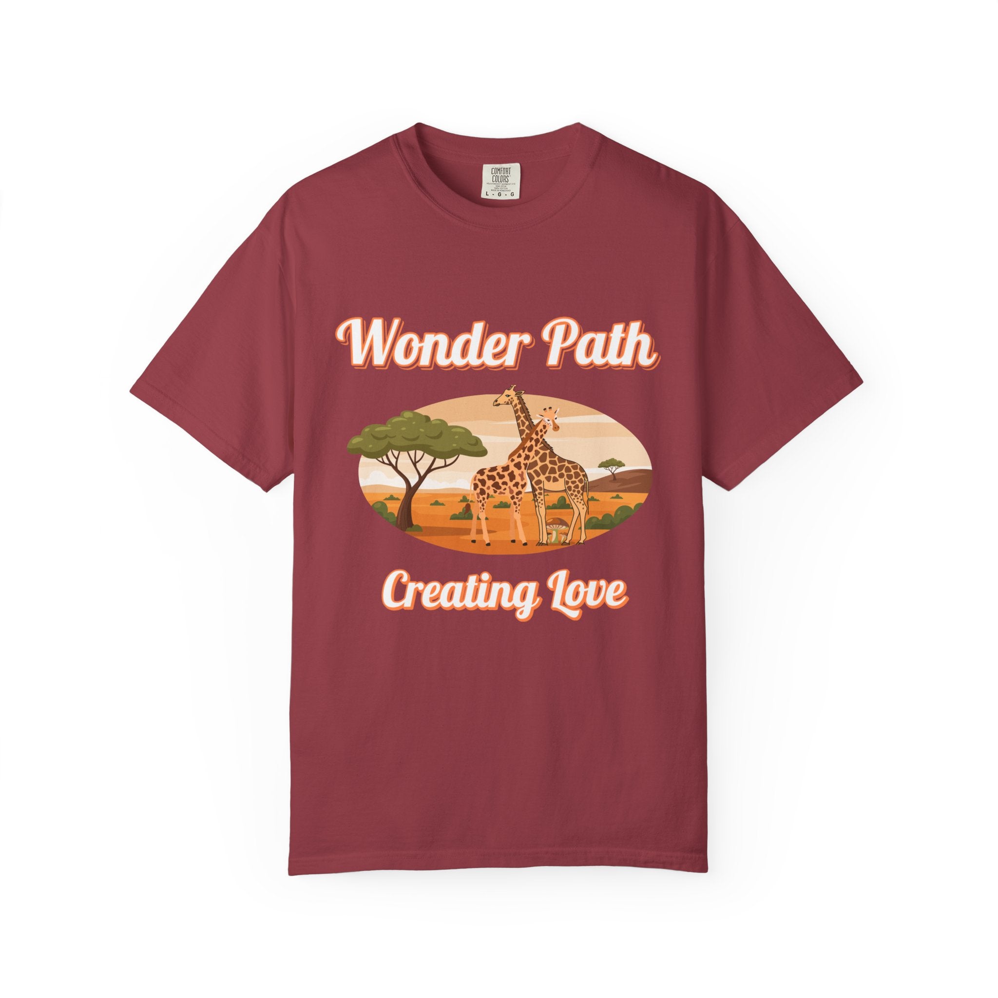 Giraffe Safari «Wonder Path Creating Love» T-Shirt