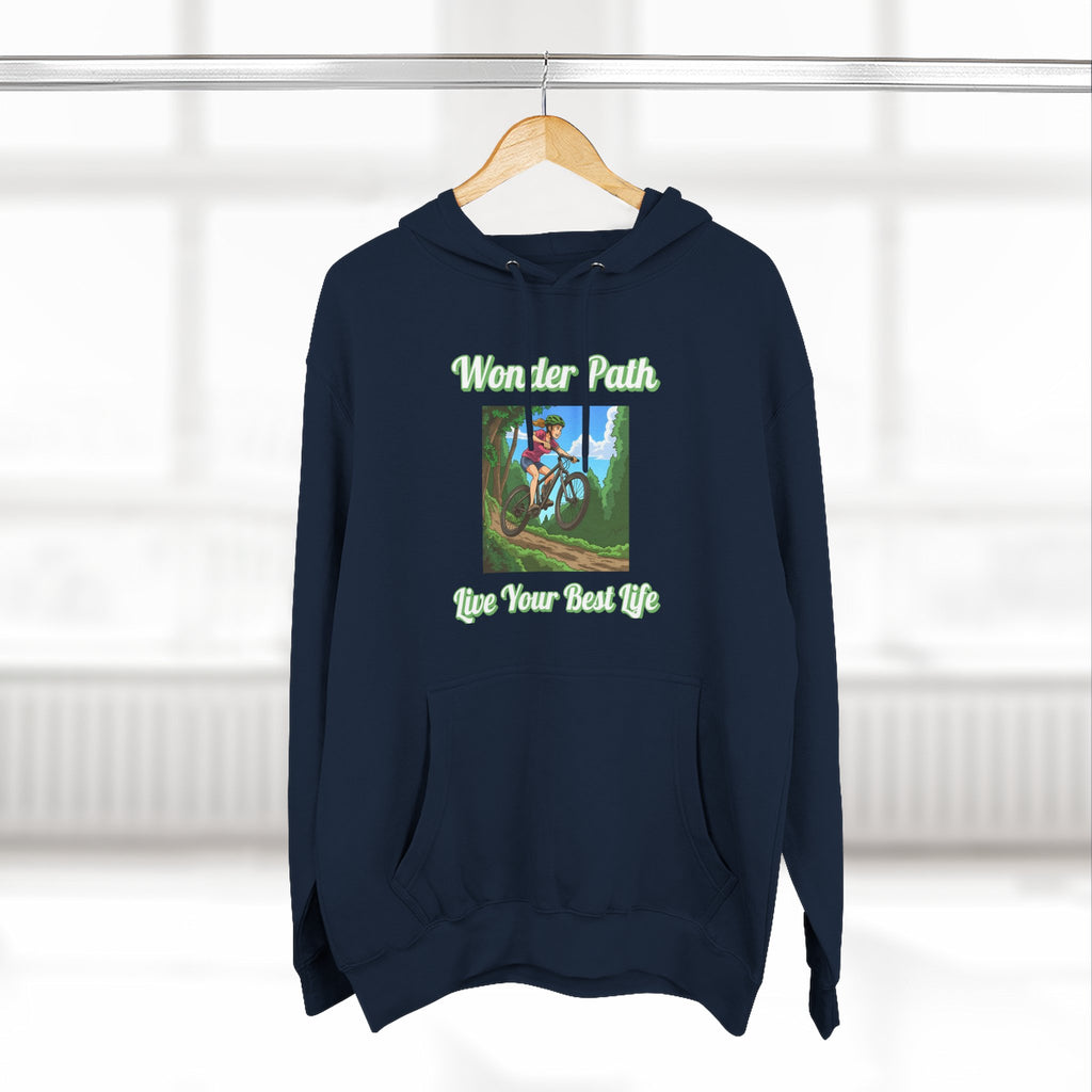Inspirational Hoodie:  " Wonder Path, Live Your Best Life"