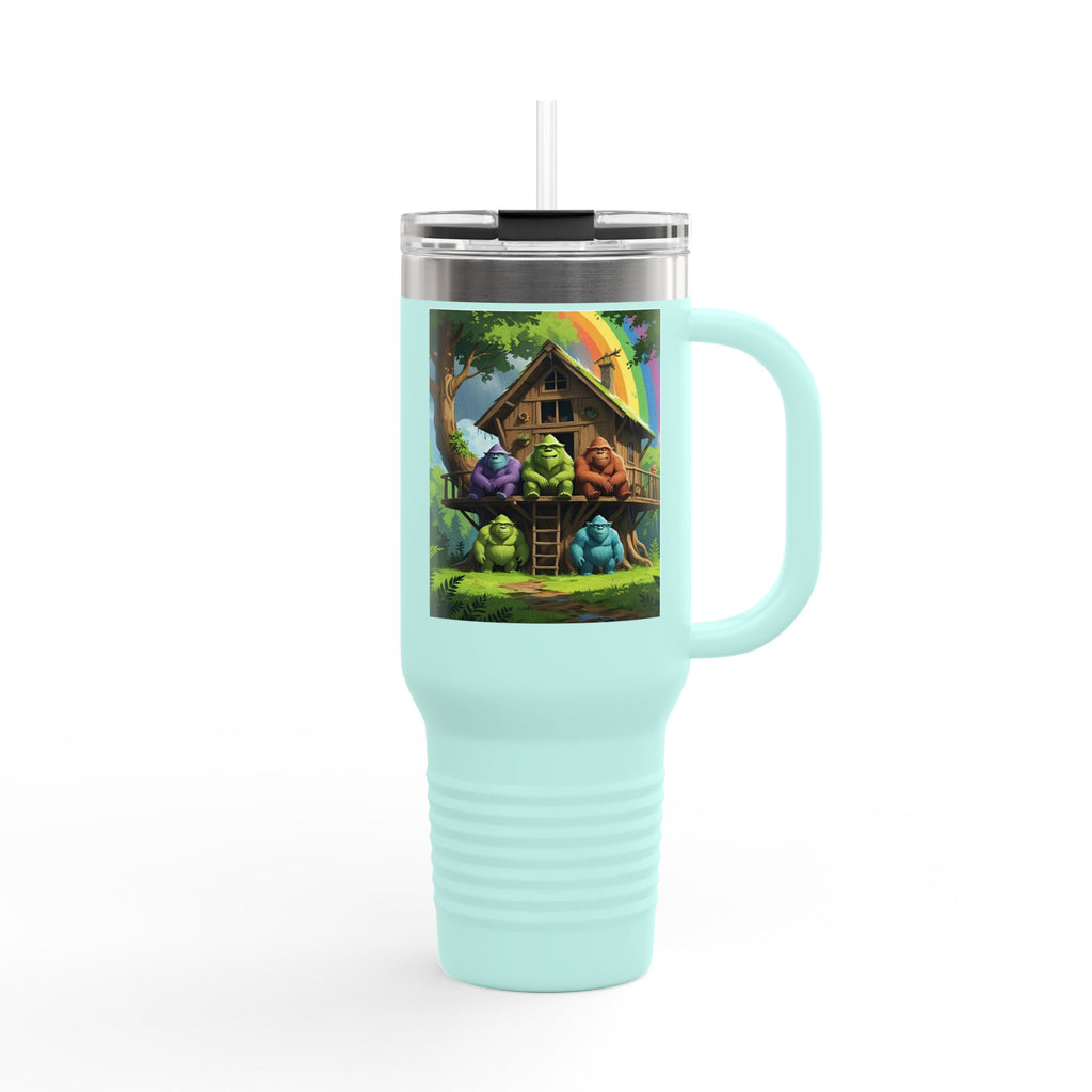 Vibrant Insulated Travel Mug, 40oz - Perfect for Outdoor Adventures, Gifts for Coffee Lovers, Eco-Friendly Insulated Drinkware