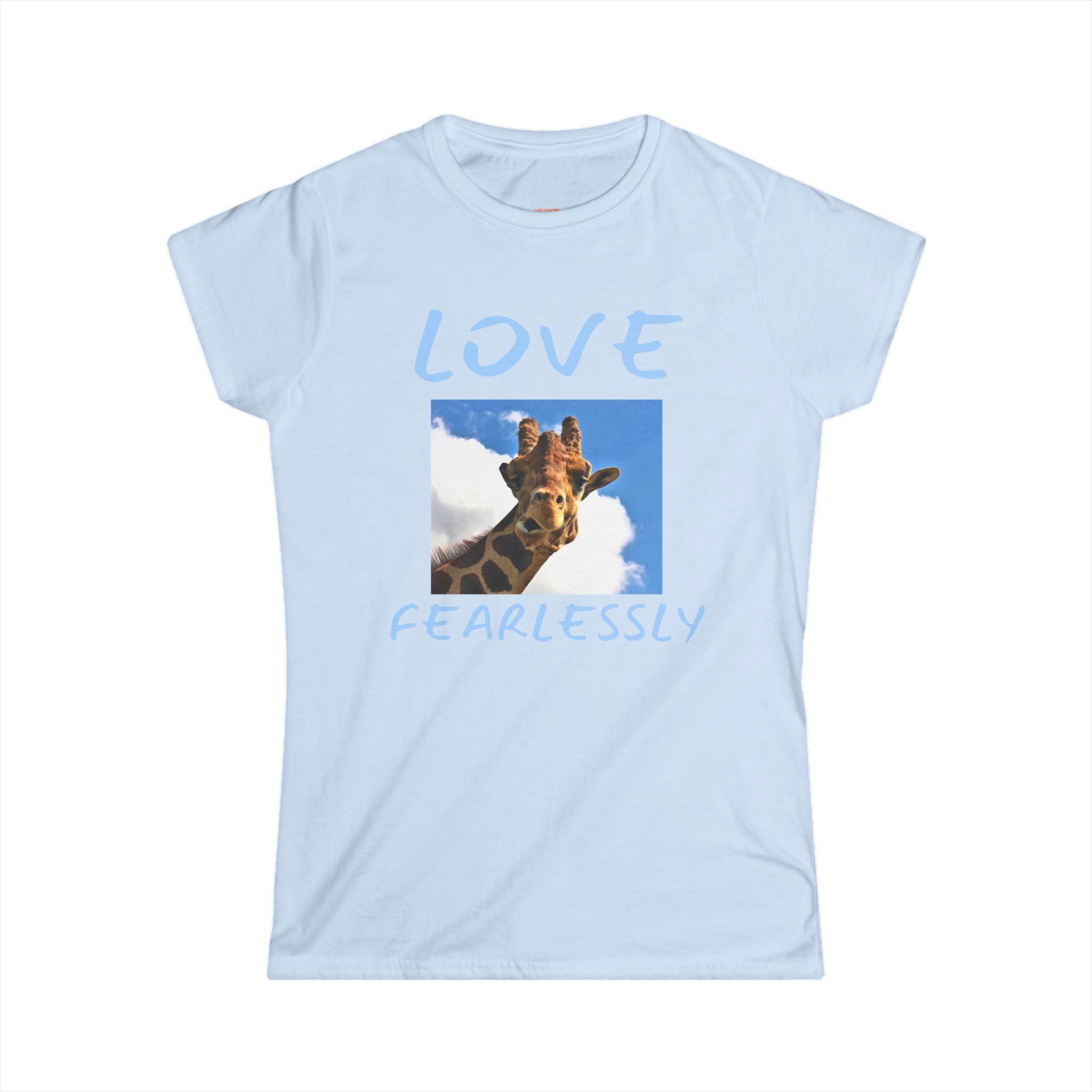 Giraffe Love Women's Tee — Cute Photo Print T‑Shirt