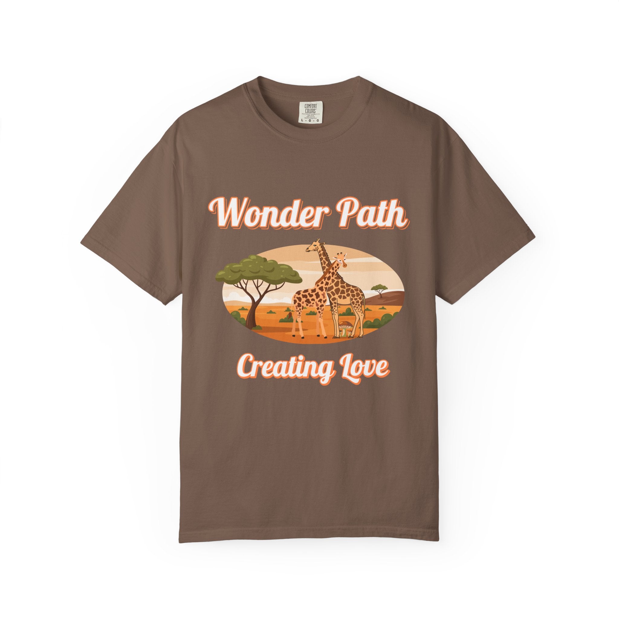 Giraffe Safari «Wonder Path Creating Love» T-Shirt