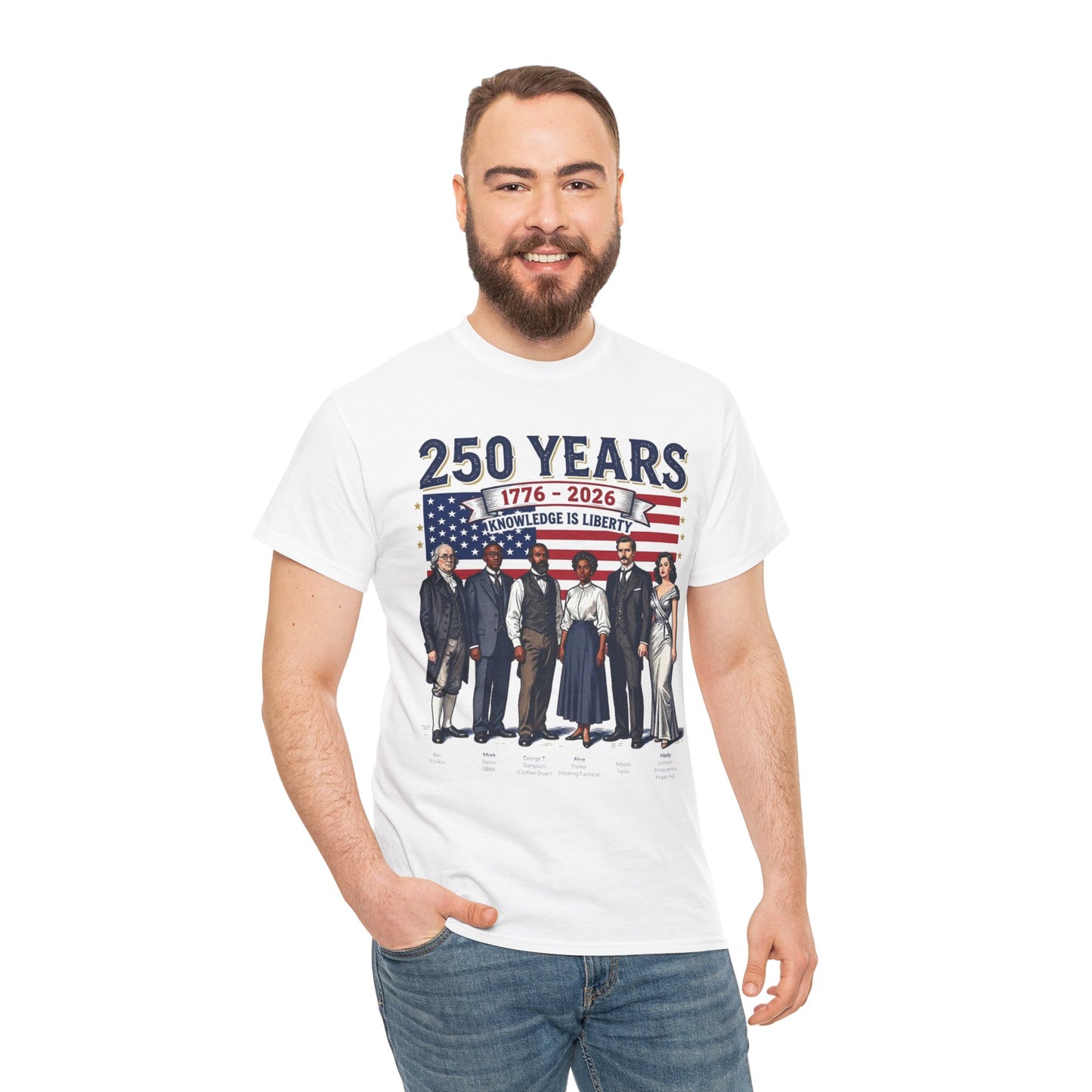 250 Years USA Independence T-Shirt – 1776-2026 Patriotic American History Tee