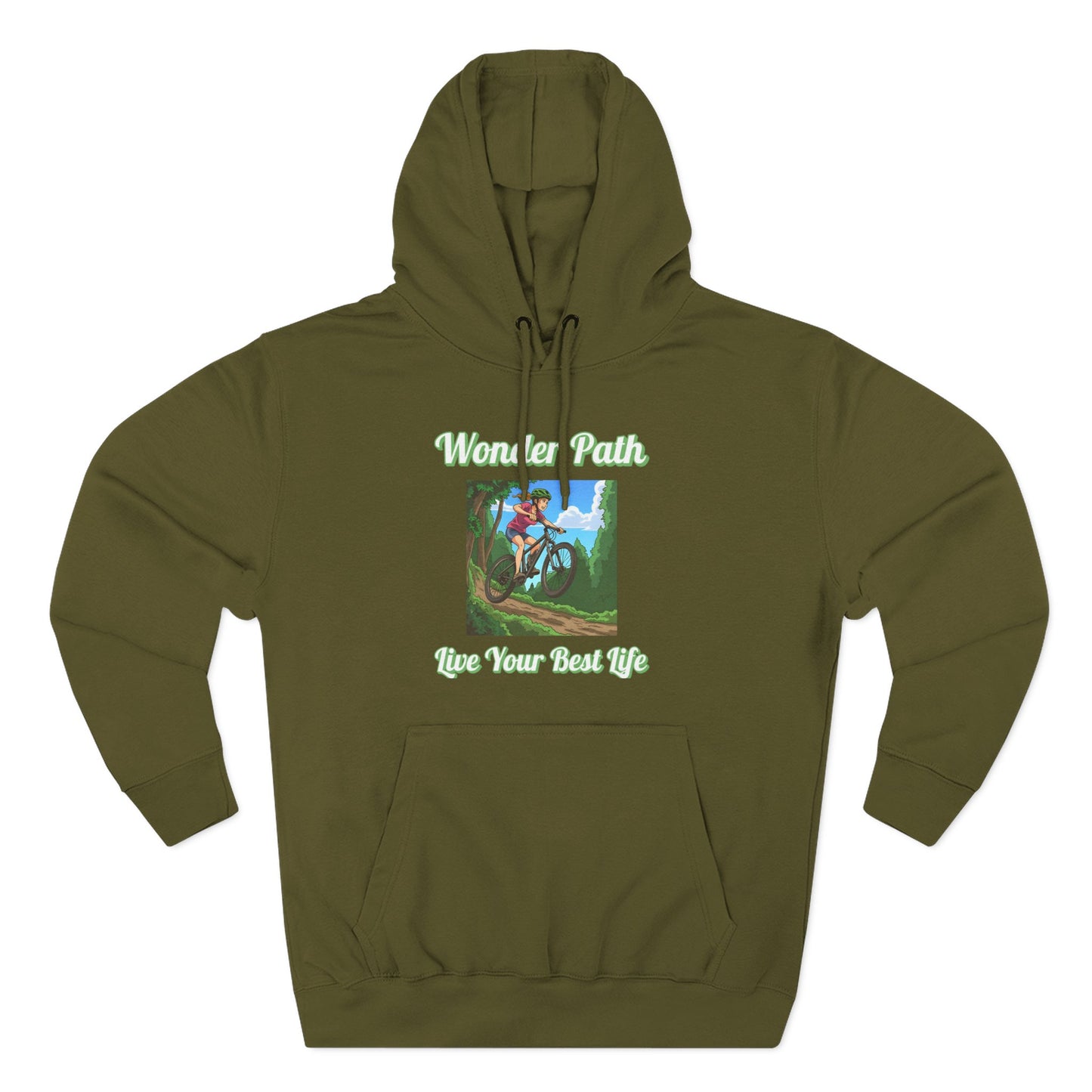 Inspirational Hoodie:  " Wonder Path, Live Your Best Life"