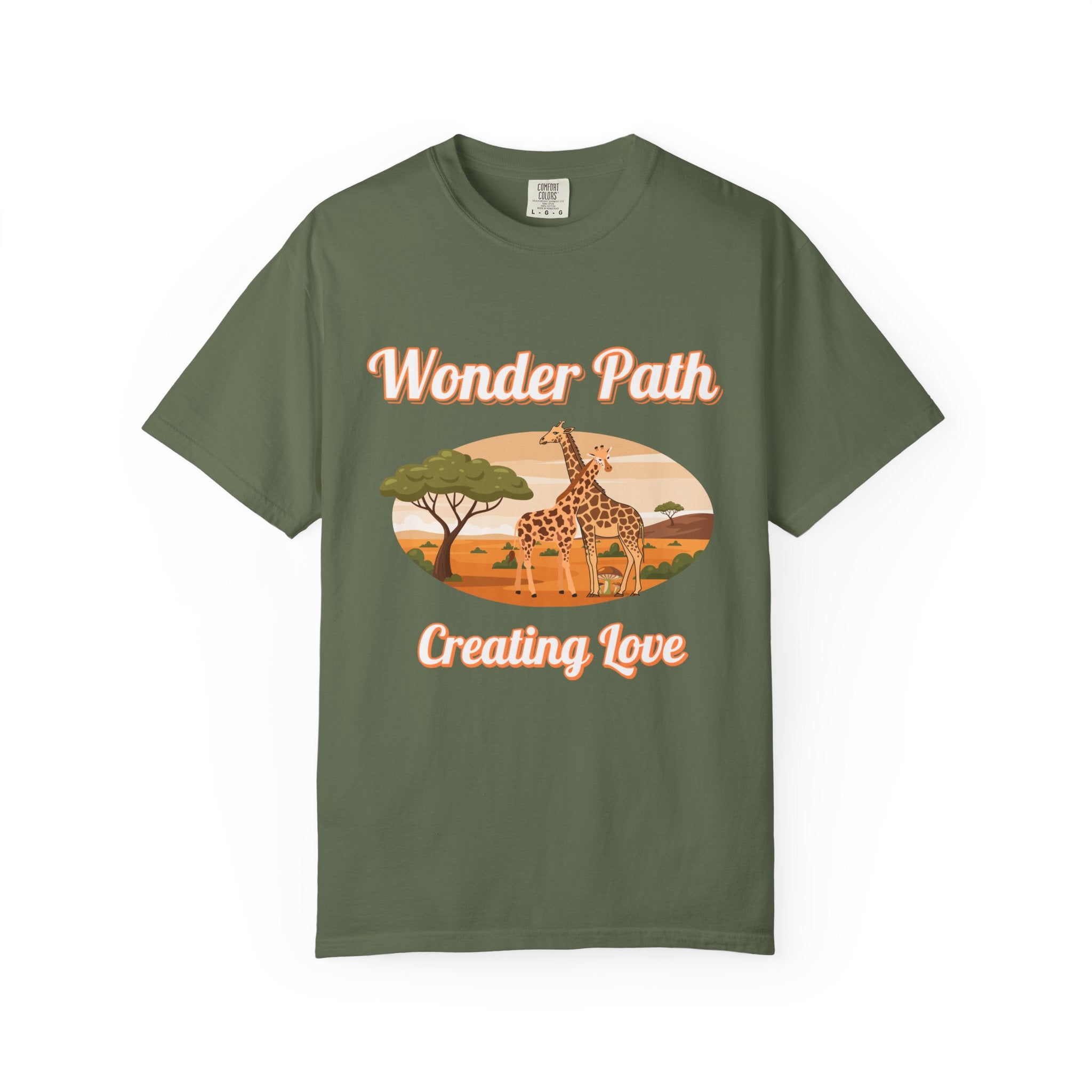 Giraffe Safari «Wonder Path Creating Love» T-Shirt