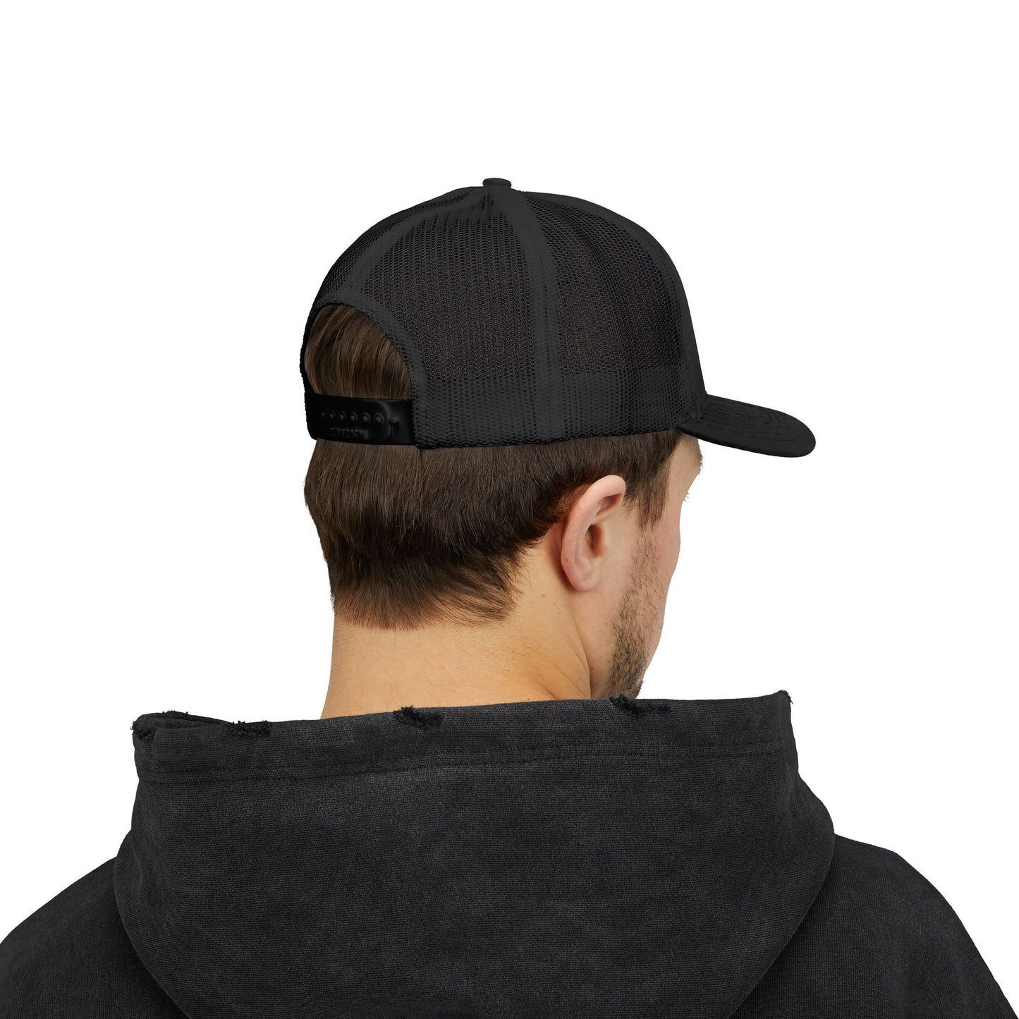 Patriotic Eagle Snapback Trucker Cap — USA Flag Graphic